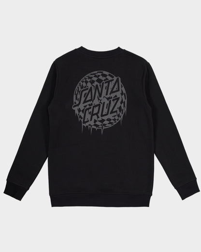 Check Waste Dot Boys Sweater Black