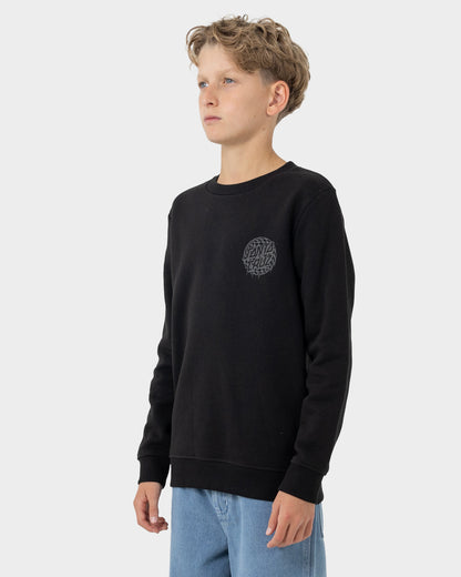 Check Waste Dot Boys Sweater Black