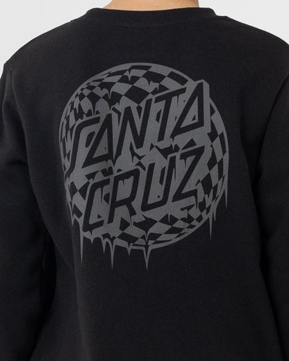 Check Waste Dot Boys Sweater Black