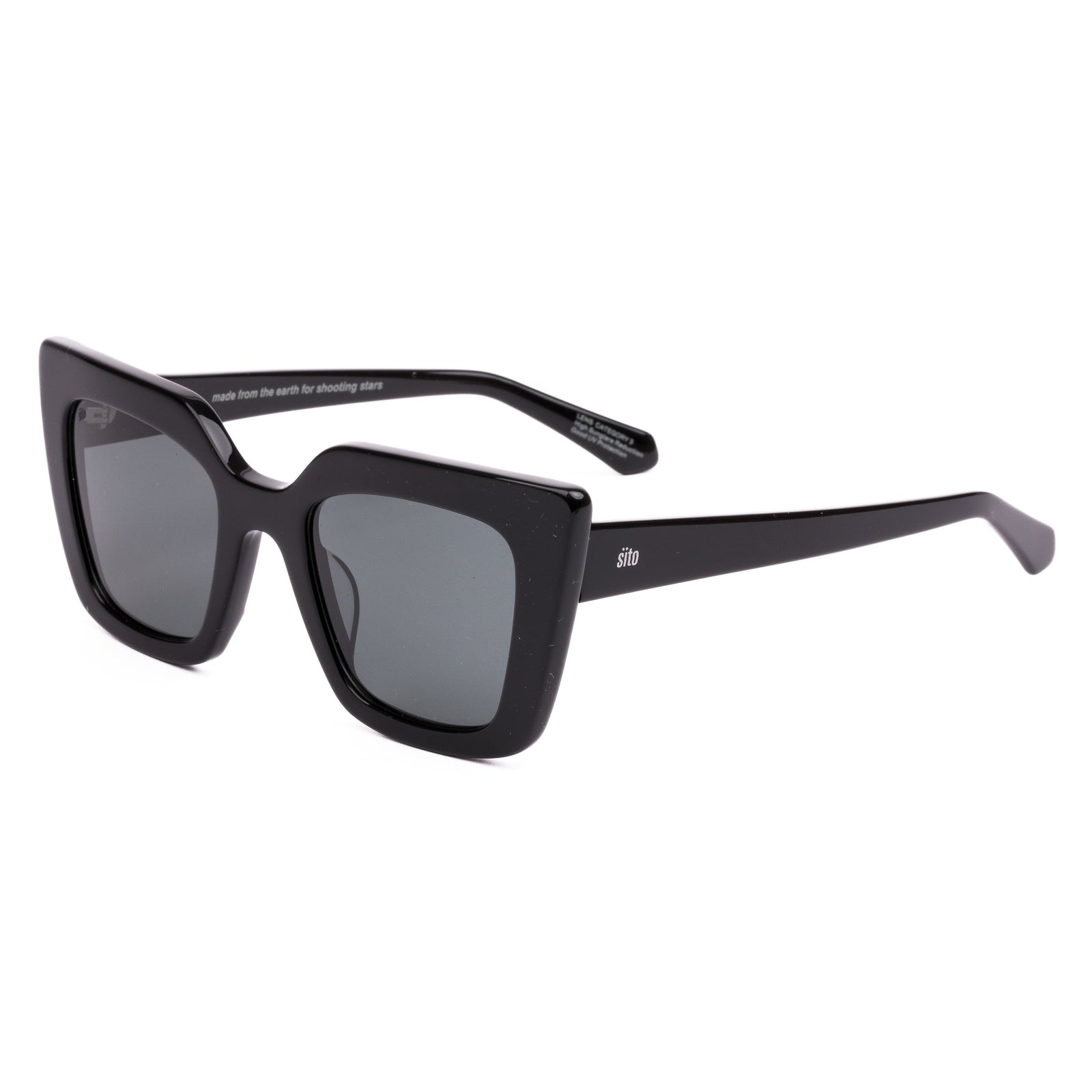 Cult Vision Black Polarised Sunglasses