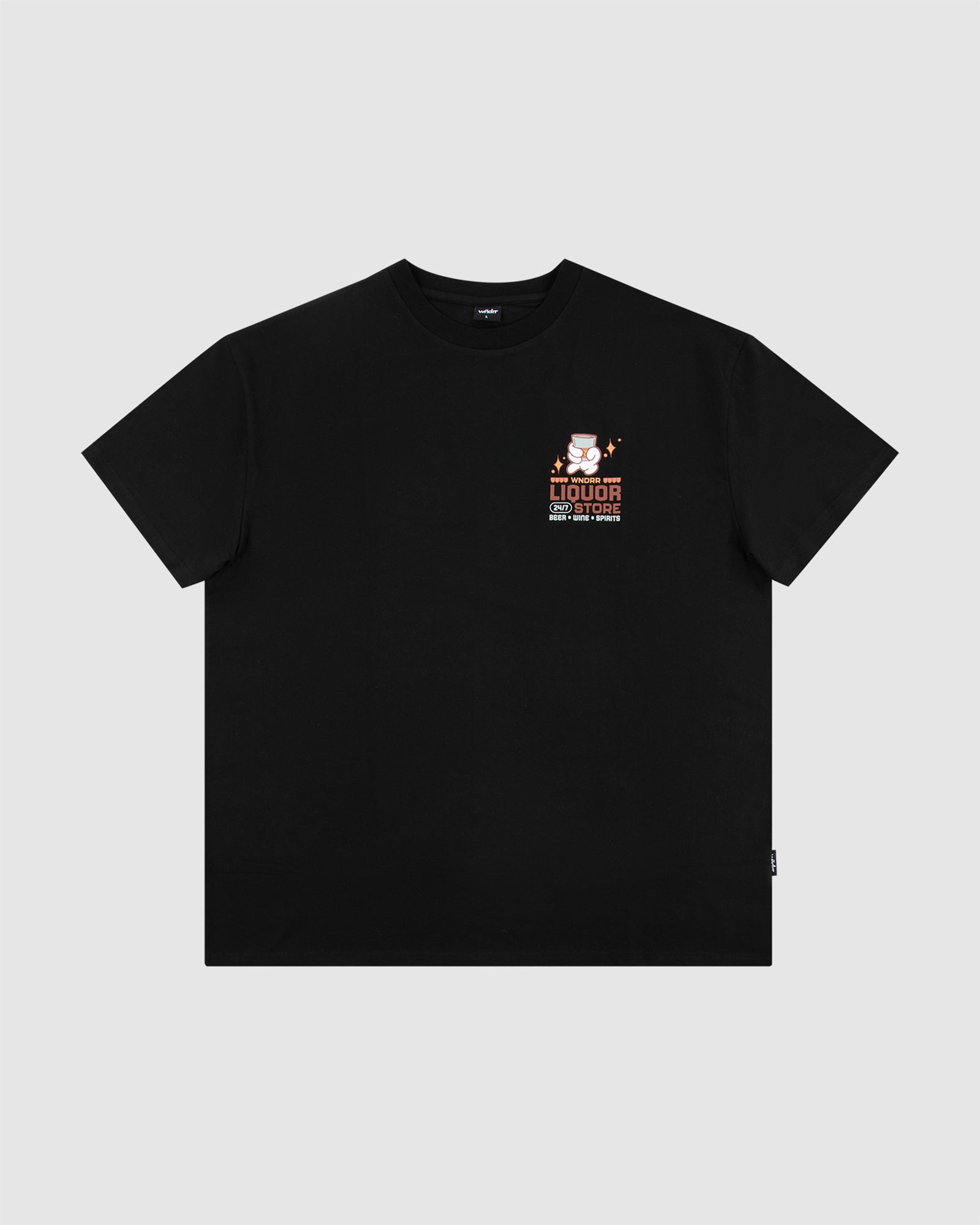 LIQUOR BOX FIT TEE - BLACK