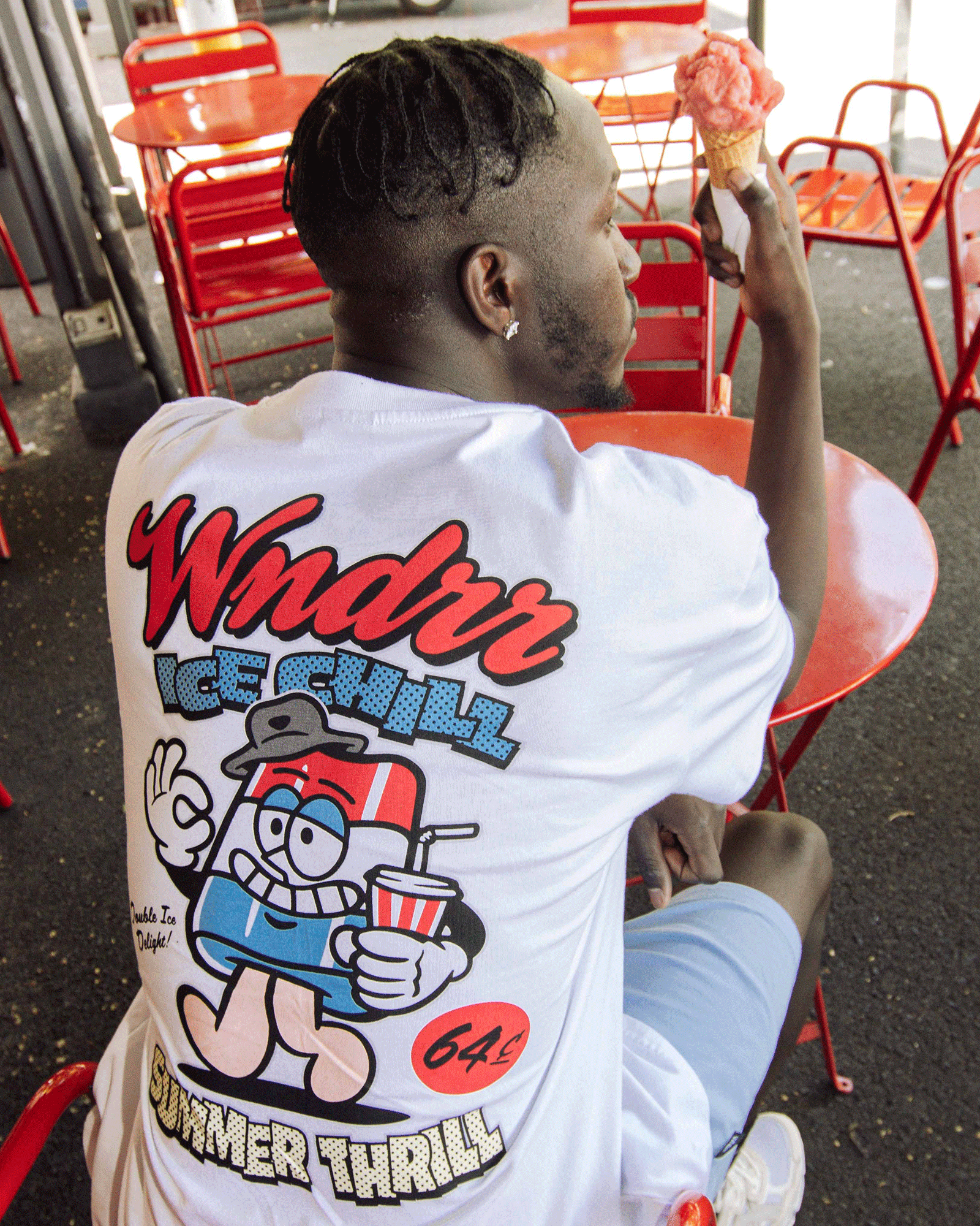 ICE POP BOX FIT TEE - WHITE