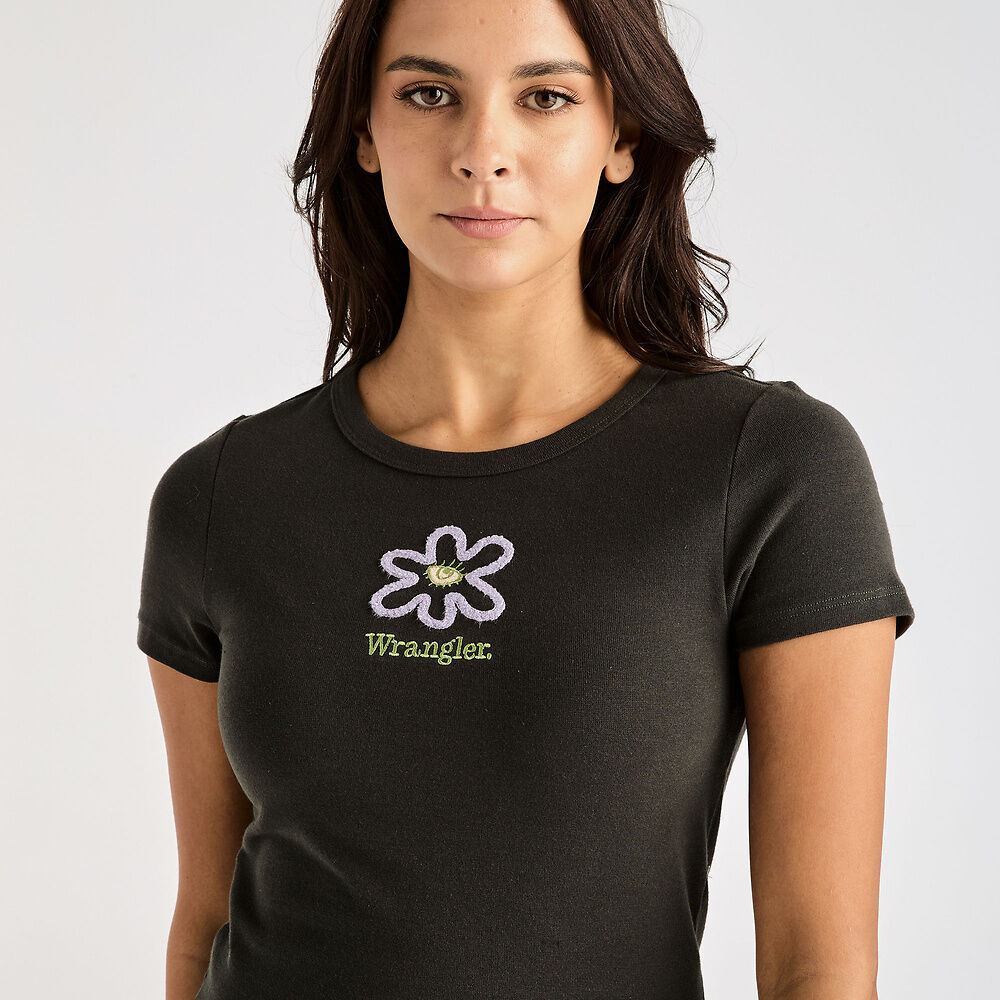 Daisy Staple Rib Tee