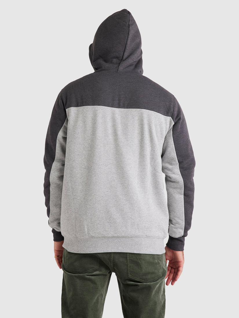 Division Lined Zip - Heather Grey