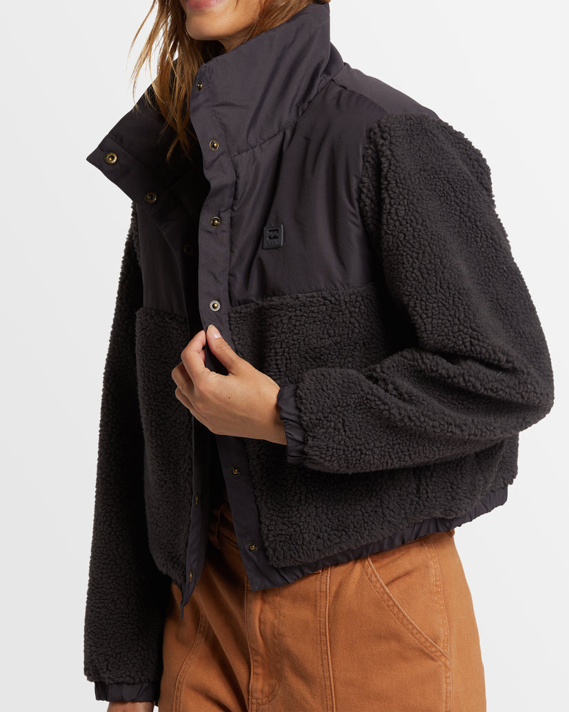 Womens Lost Trails Button Up Fleece Jacket