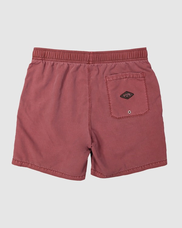 Billabong All Day Overdye Layback Boardshorts Brick