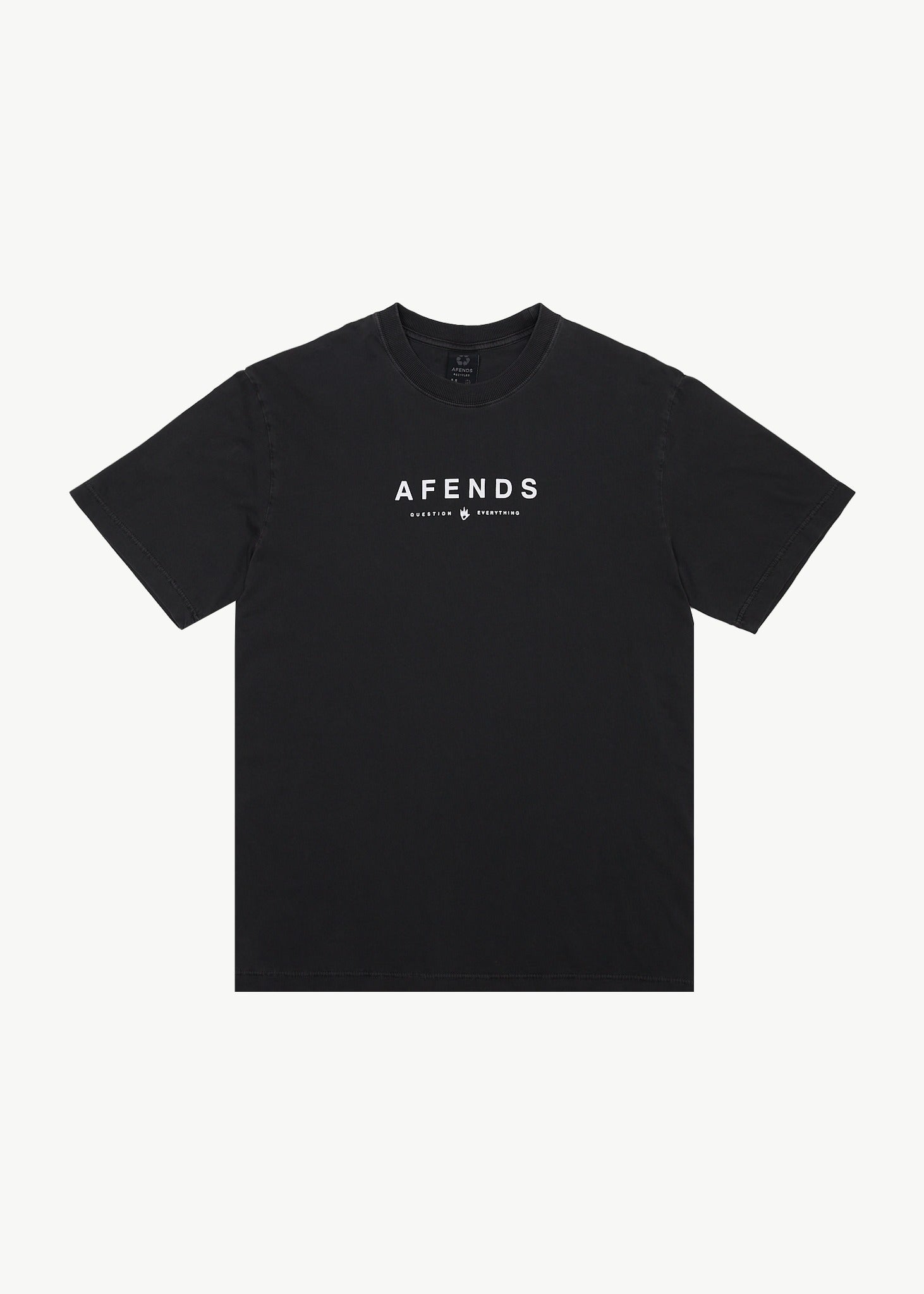 Afends Retro Fit Tee White Black