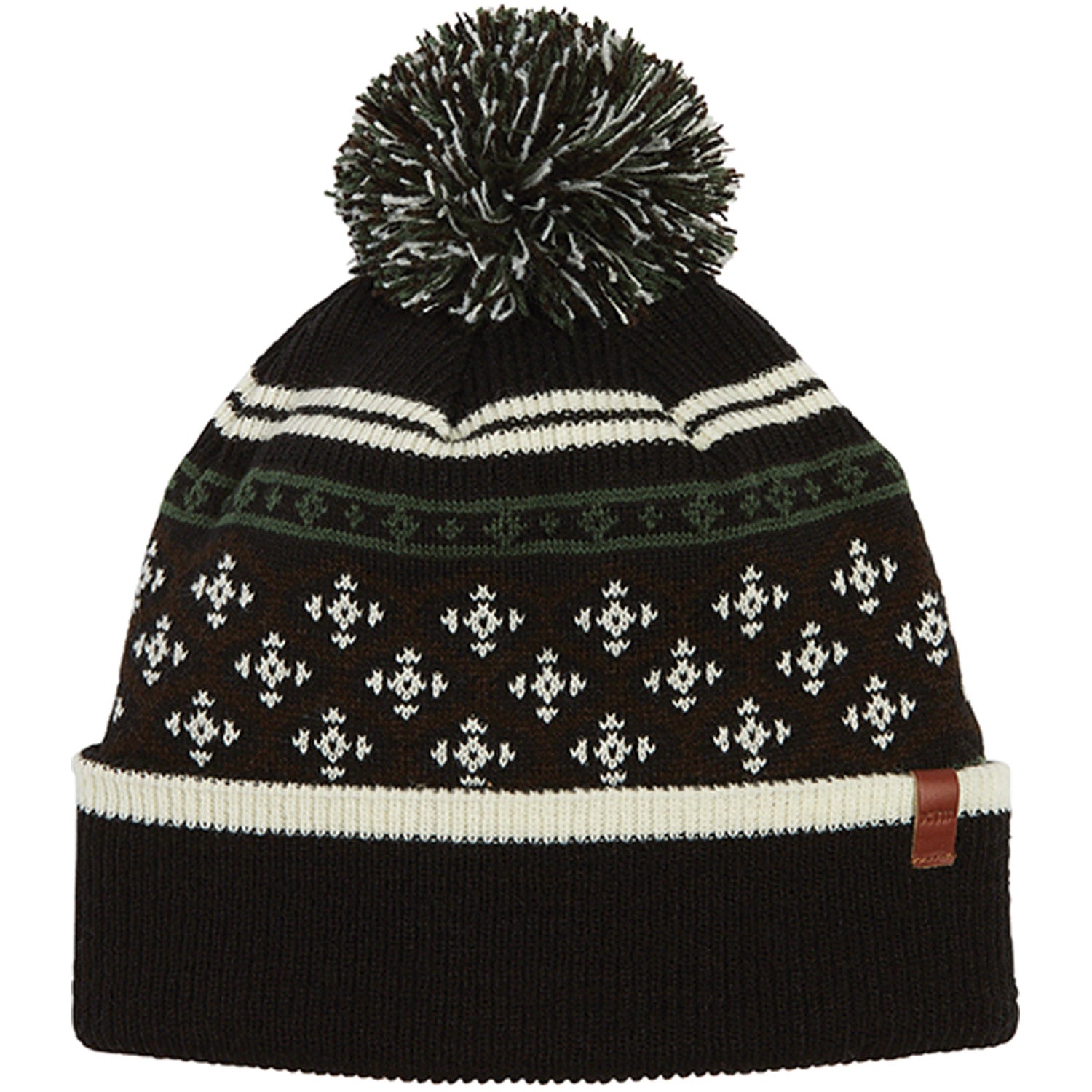 Aztec Womens Patterned Pom Pom Beanie