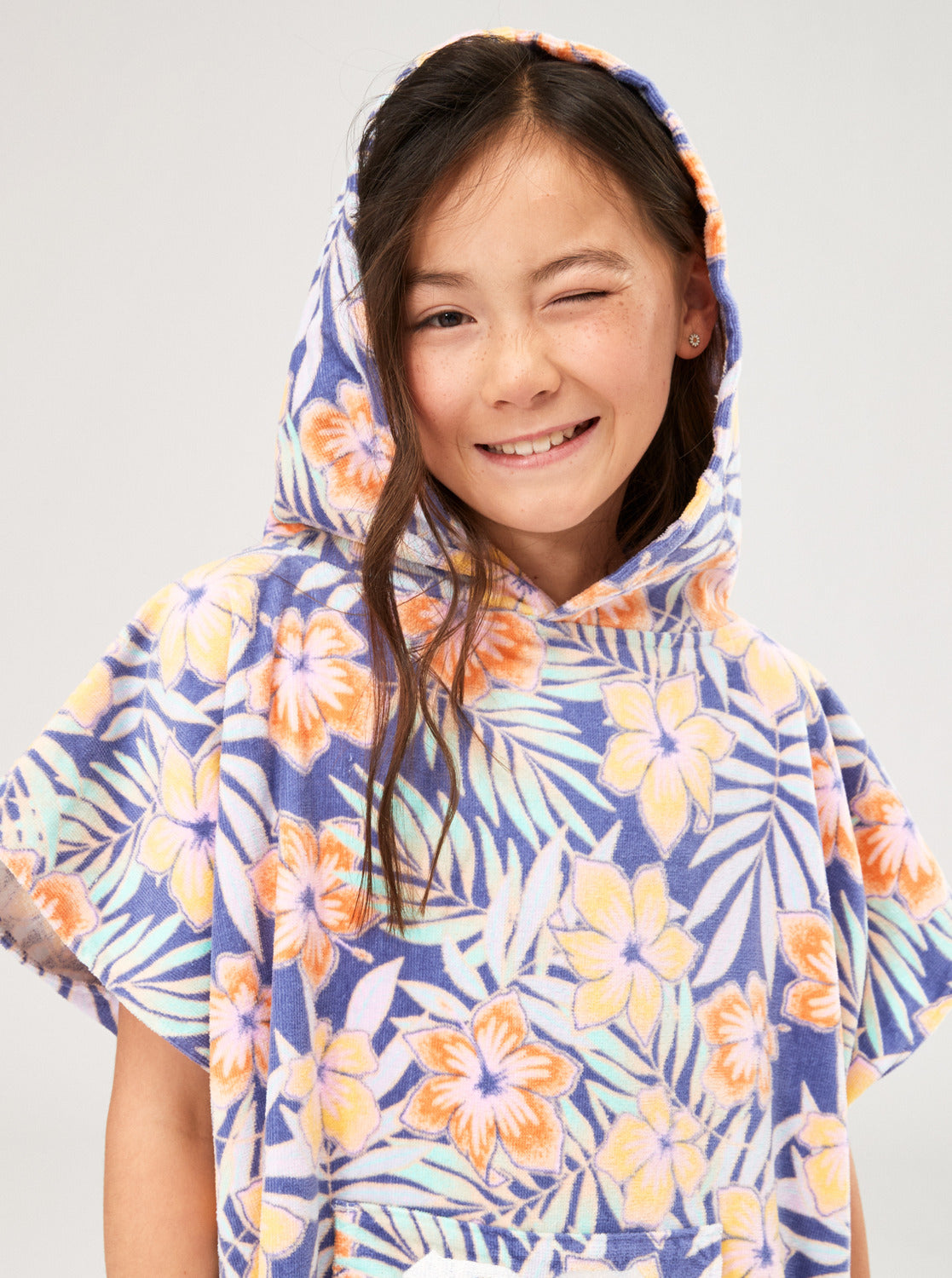 Roxy Girls Stay Magical Poncho Towel Marlin Funky Palm