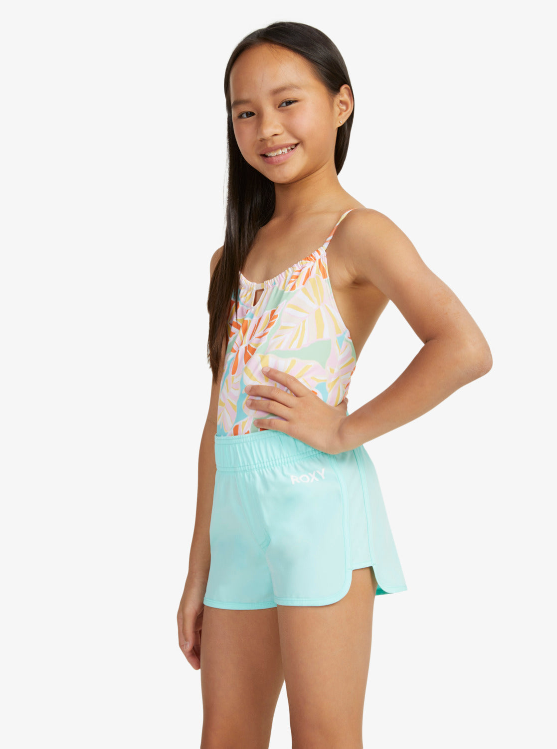 Girls 6-16 Good Waves Only Swim Shorts