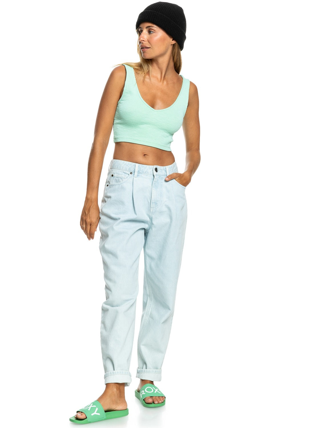 Womens Island Fox Knitted Beanie