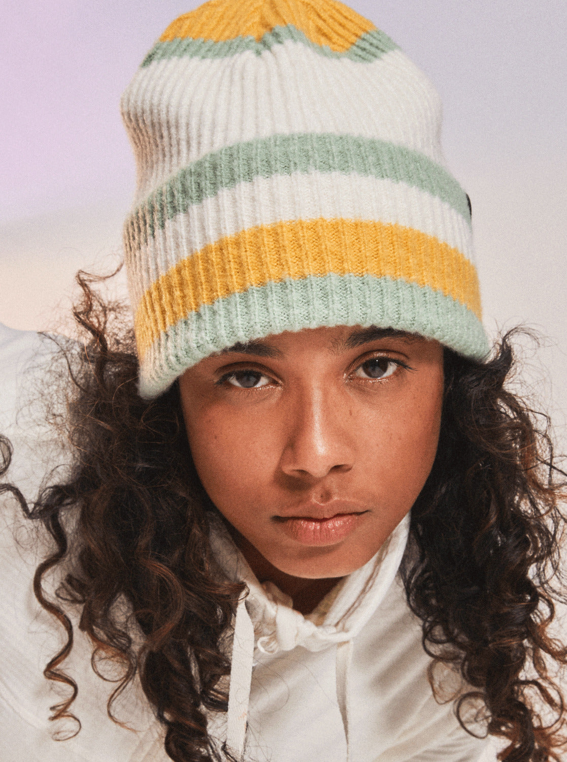 Womens Gold Hope Beanie