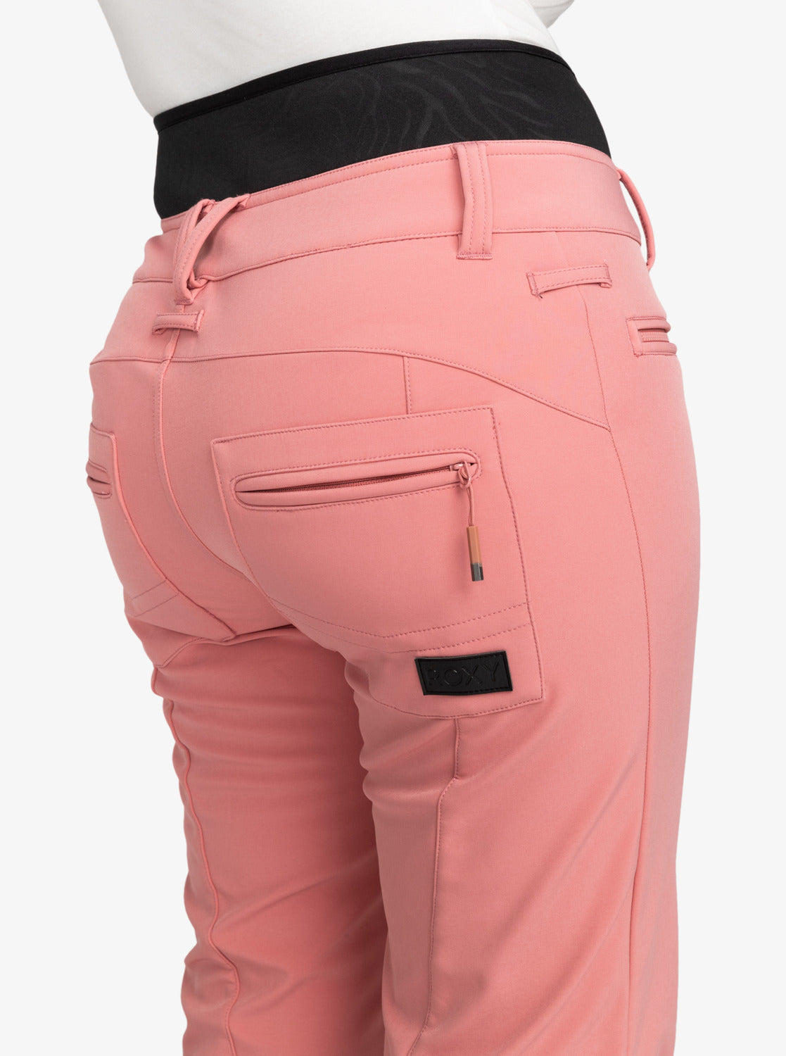 Roxy Womens Rising High Technical Snow Pants Dusty Rose
