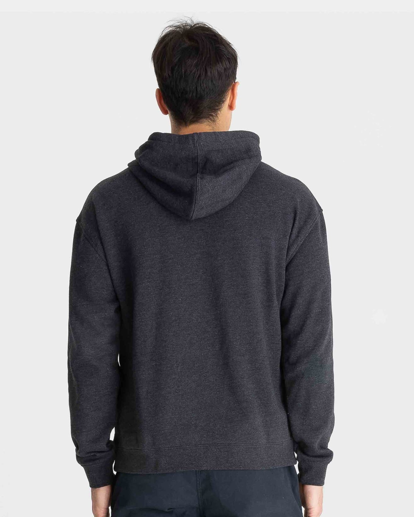 Hurley One And Only Solid Pullover Hoodie Dark Black Heather