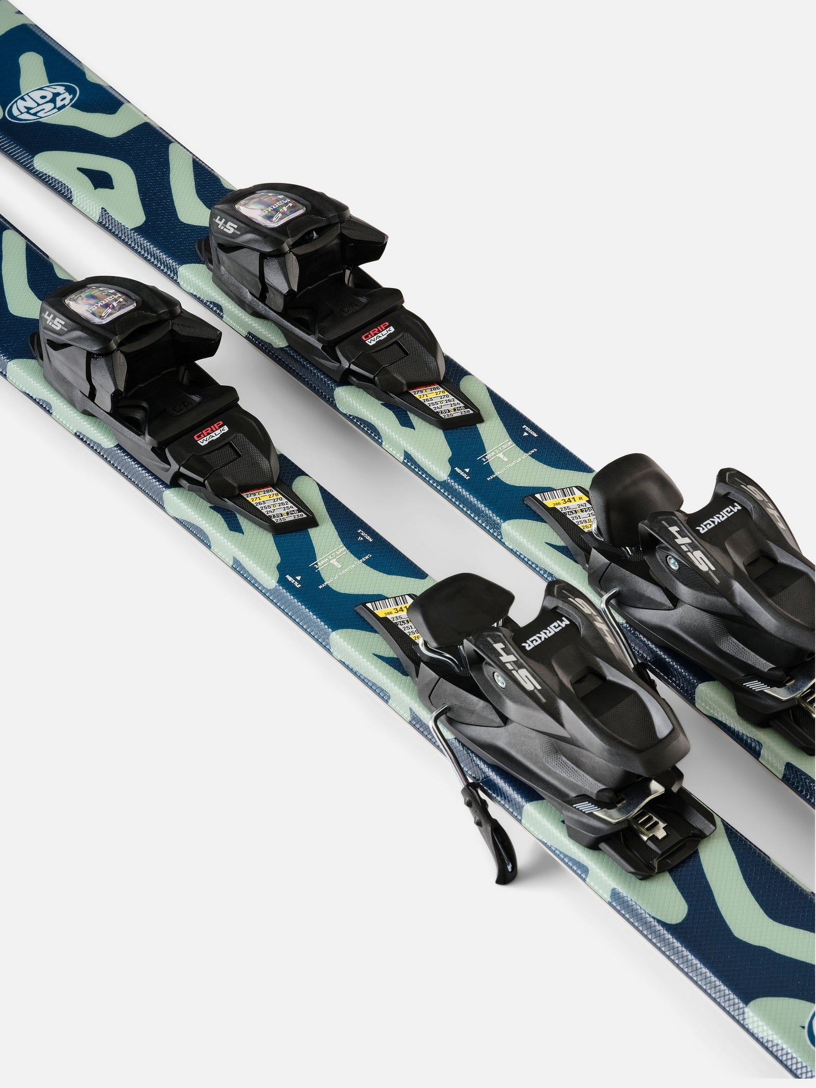 Jr Indy Skis w/ FDT 7 Bindings