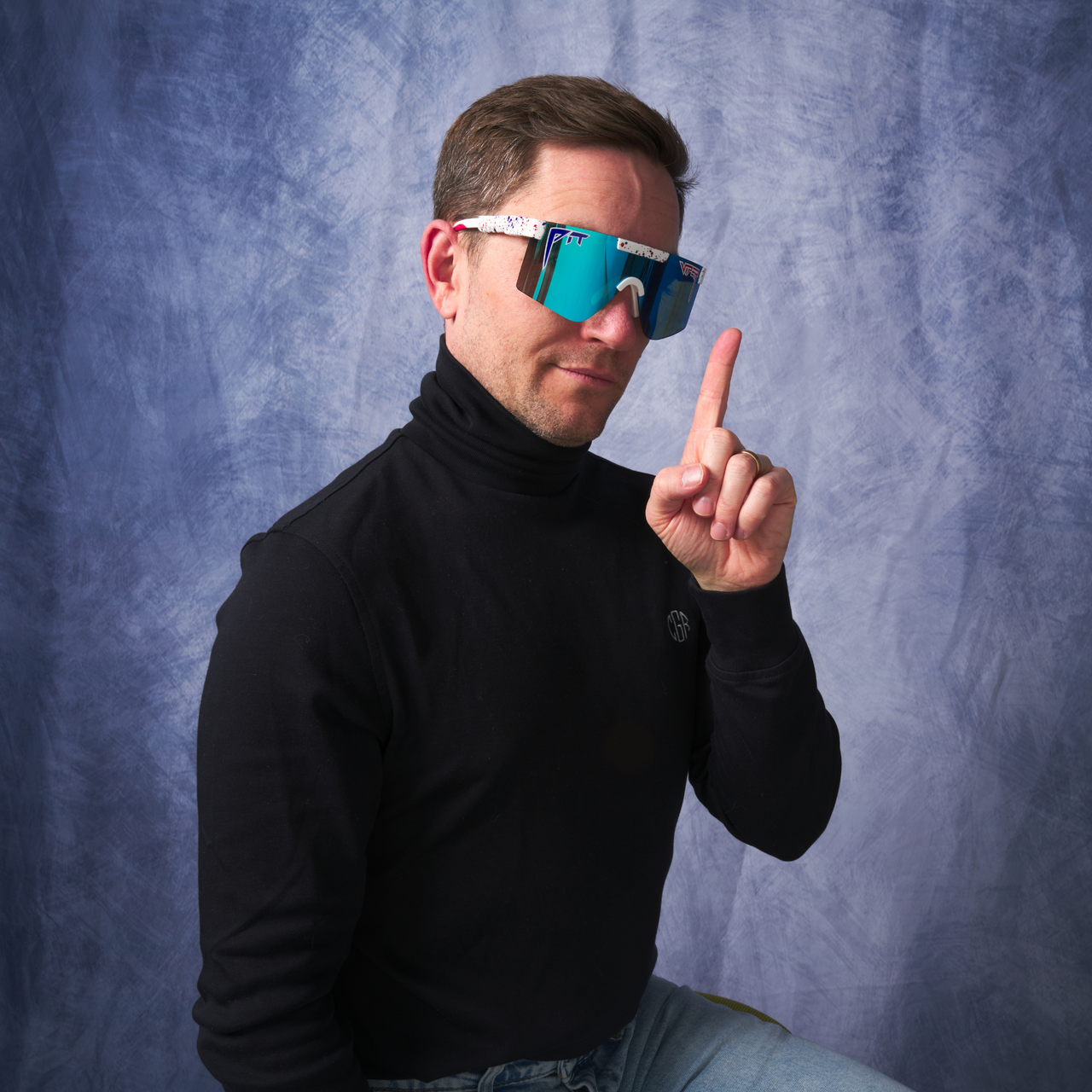 The Merika Original 2.0 Sunglasses - Wide HDPV Polarized Blue Lens