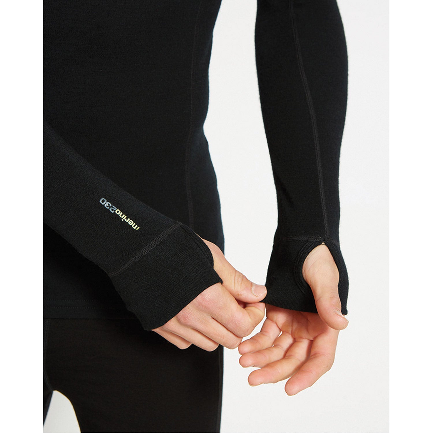 Plus Size Merino 230 Wool Unisex Long Sleeve Thermal Top