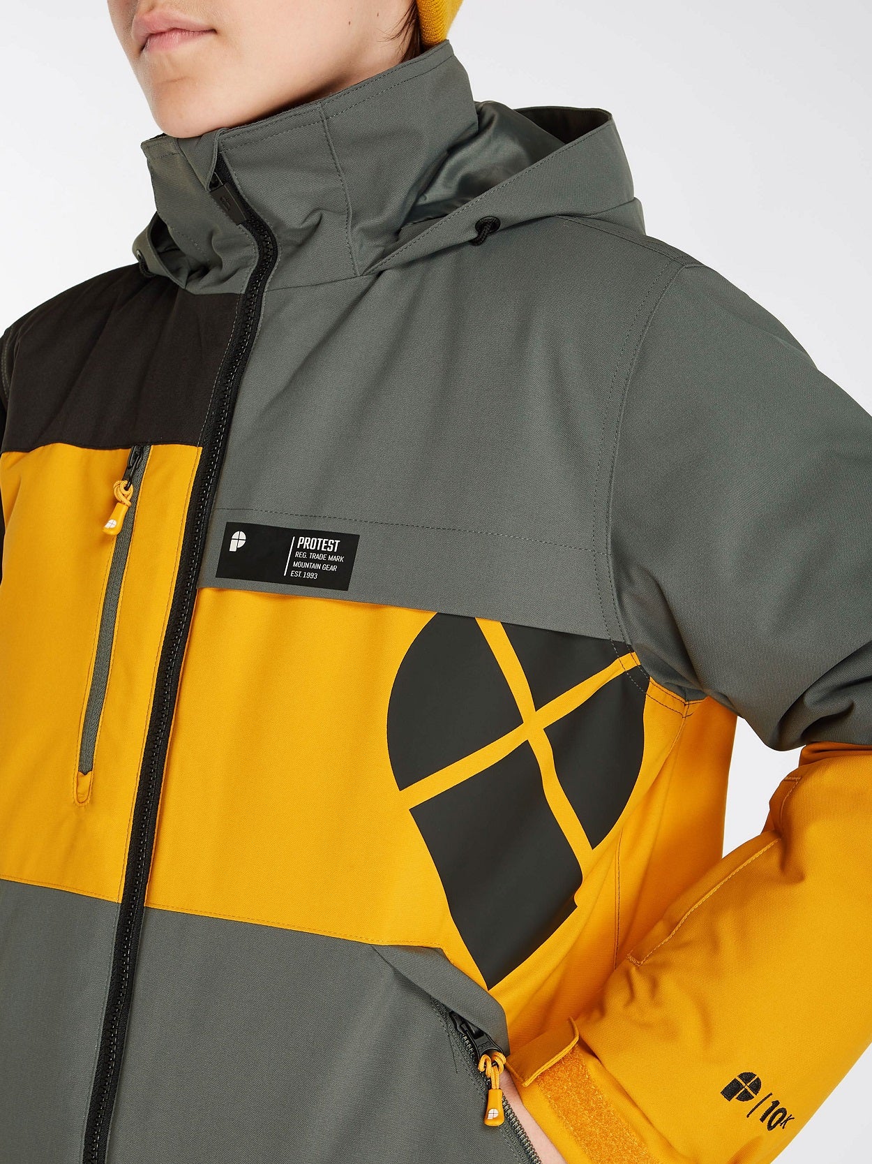 Protest Hugo Jr Jacket Dark Yellow