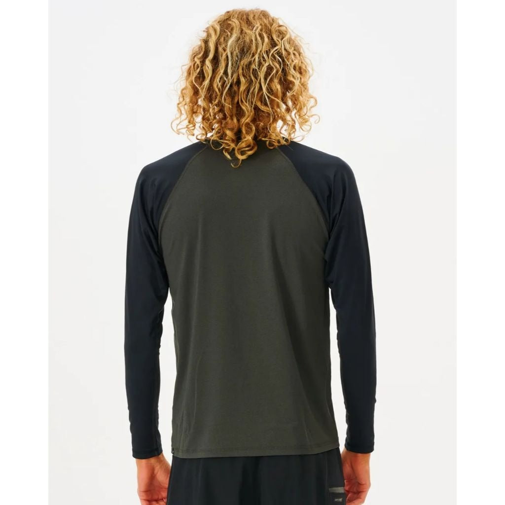 Ripcurl Shockwaves Long Sleeve Rashie Black Marle