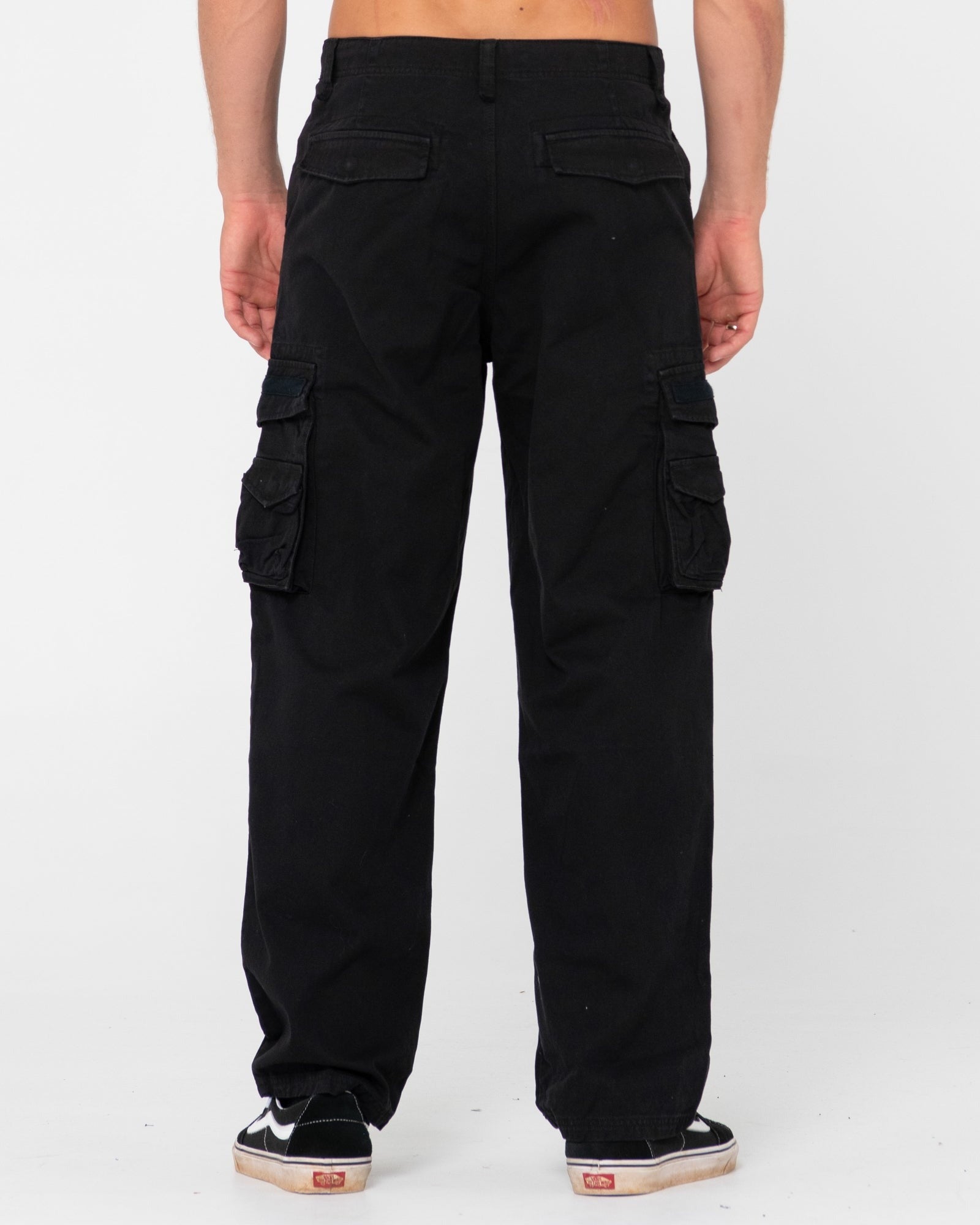 Rusty Sheetya Loose Fit Cargo Pant Black
