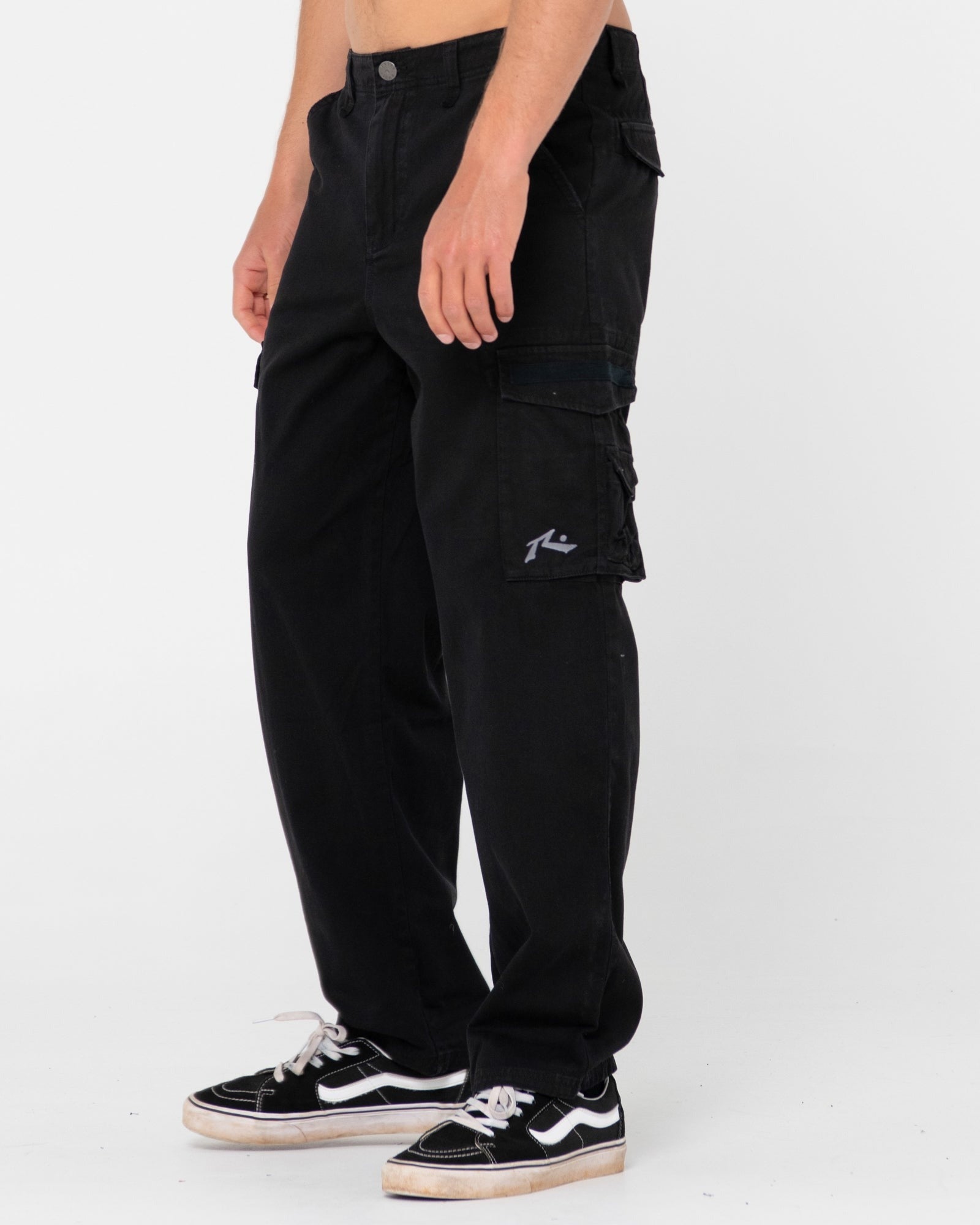 Rusty Sheetya Loose Fit Cargo Pant Black