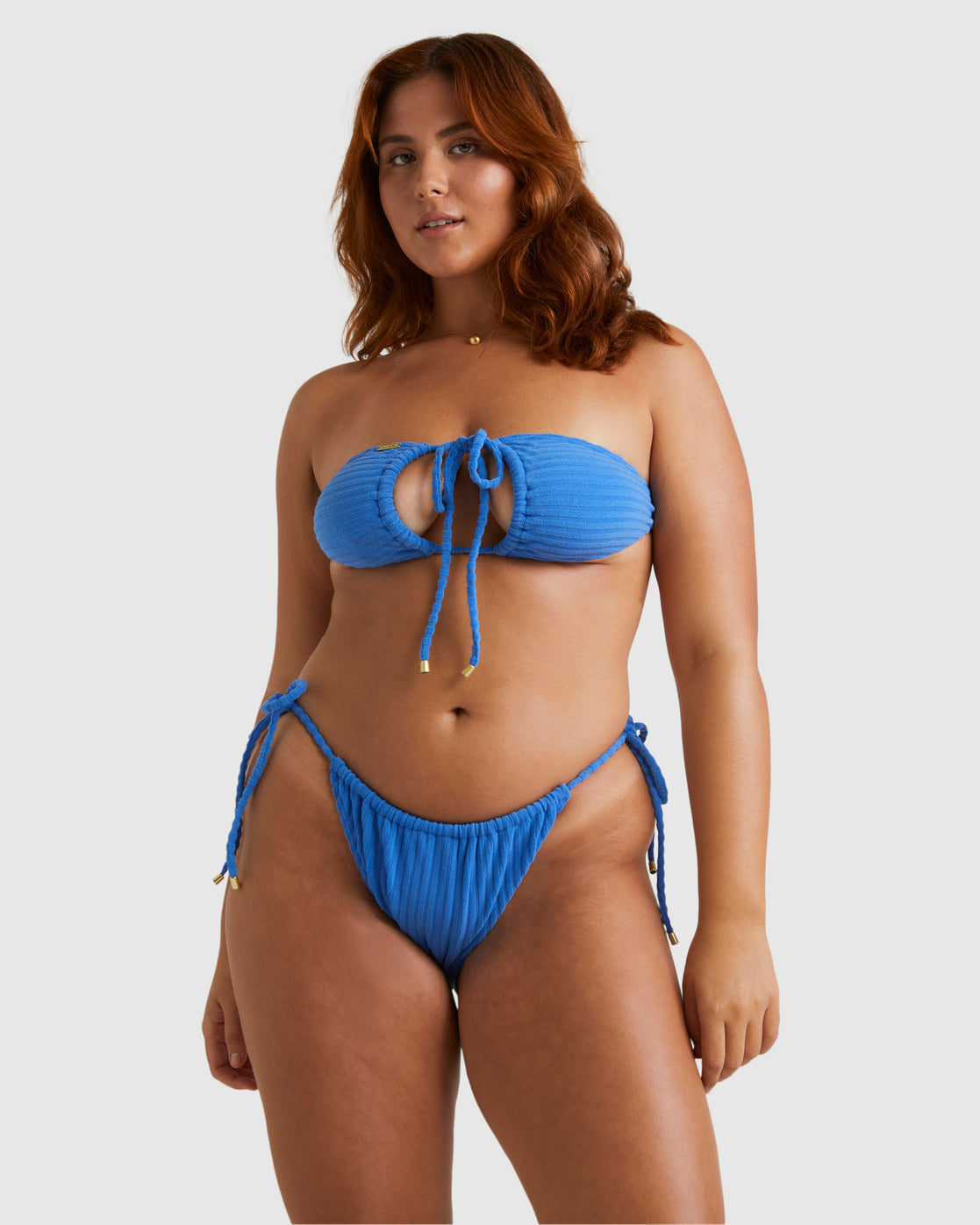 Terry Rib Bells Bikini Bottom