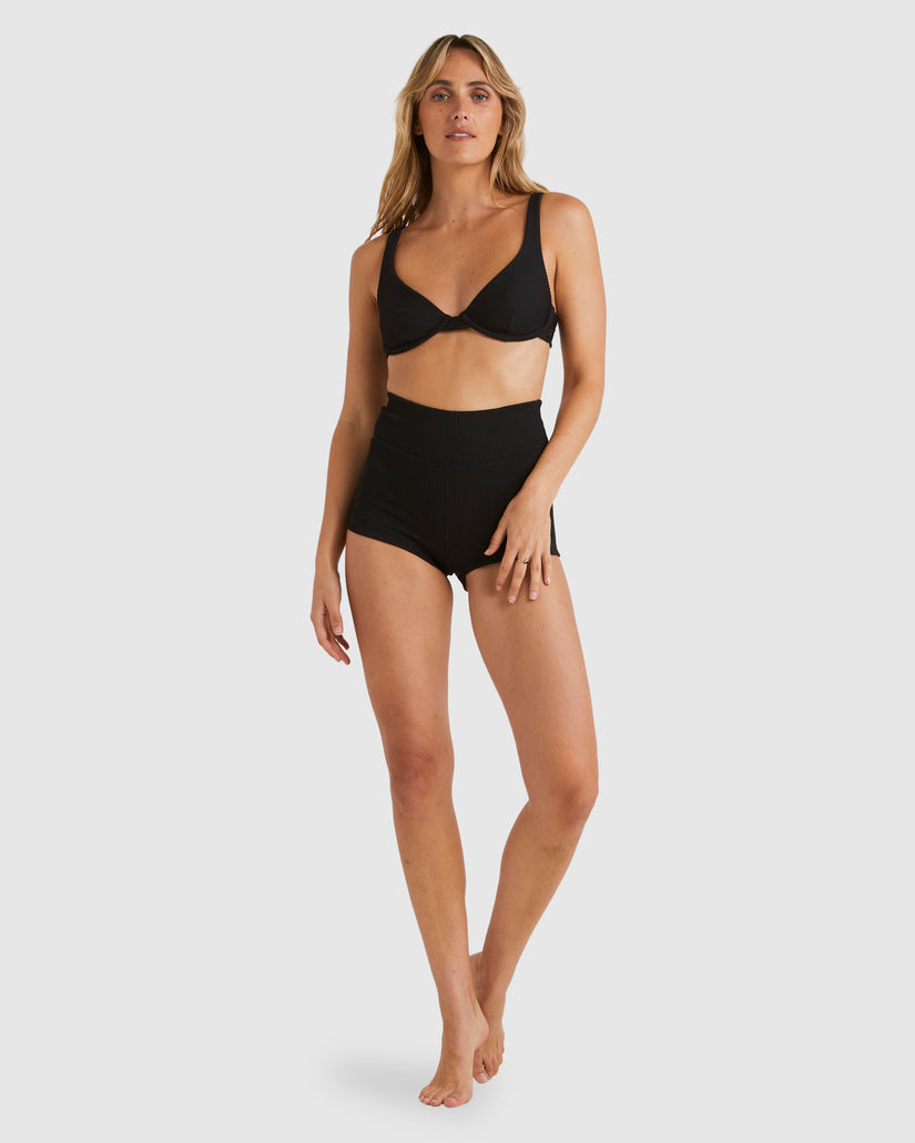 Womens Tanlines Surf Short Bikini Bottom