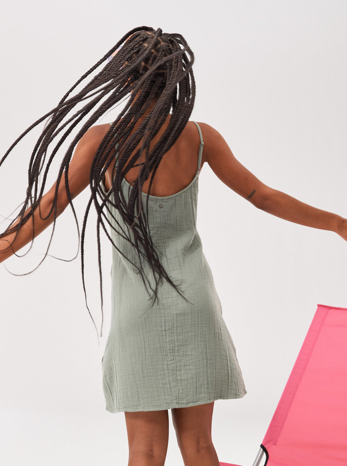 Womens Santorini Mini Slip Dress