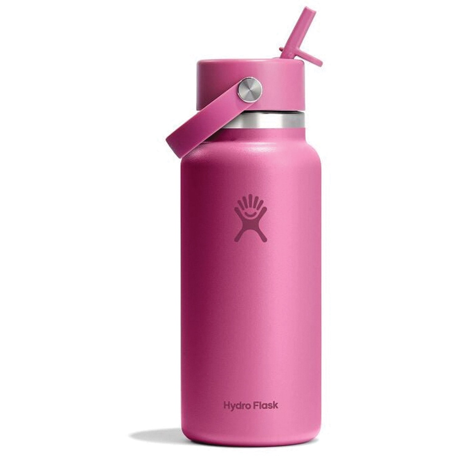 Hydration 32oz Wide Mouth Flex Straw Cap Insulated Water Bottle