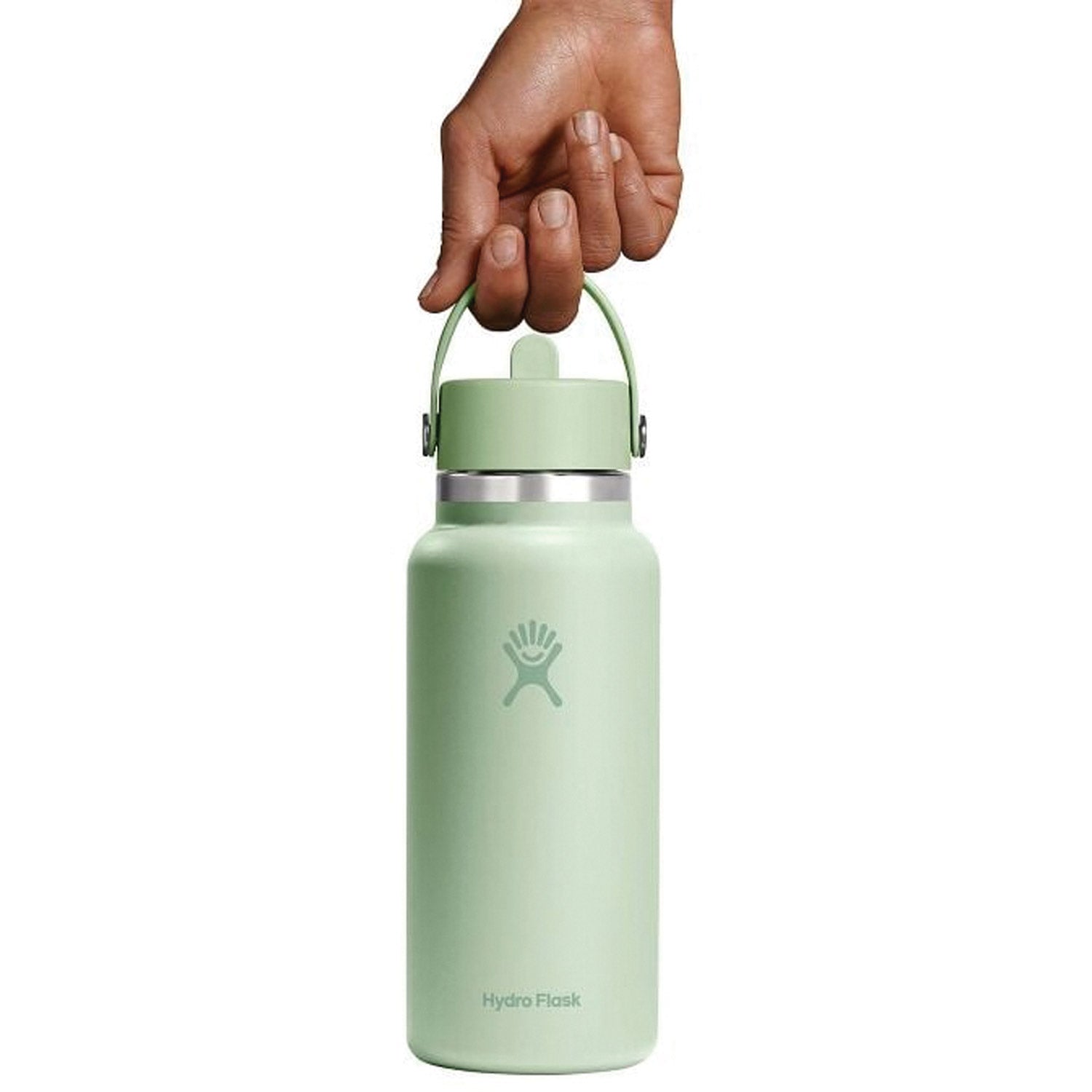 Hydration 32oz Wide Mouth Flex Straw Cap Insulated Water Bottle
