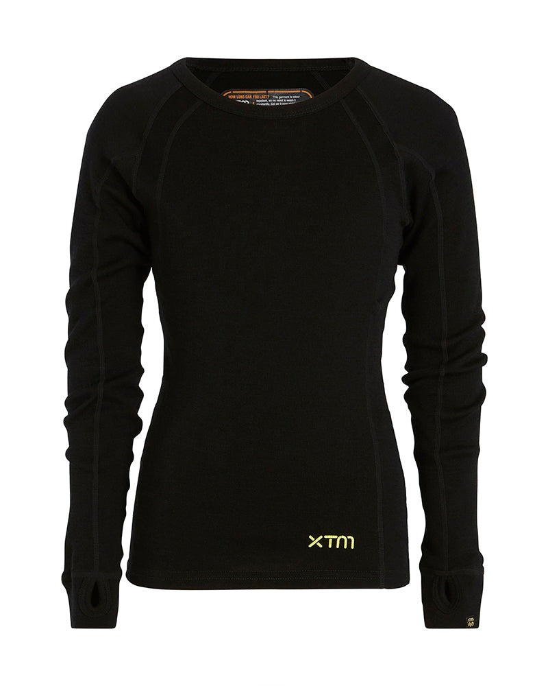 XTM KIDS MERINO WOOL THERMAL TOP BLACK