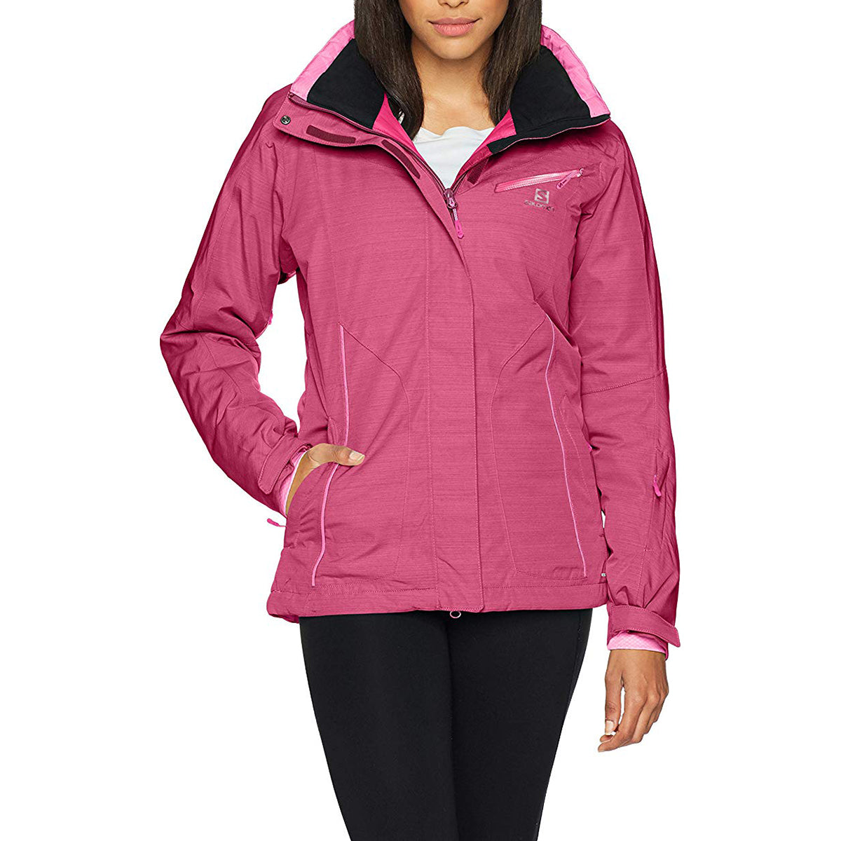 Salomon Fantasy Womens Ski Jacket 2018 Beet Red Heather