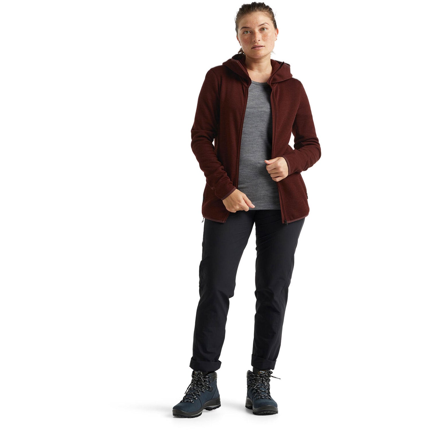 Women's RealFleece Merino Elemental Long Sleeve Zip Hood Jacket