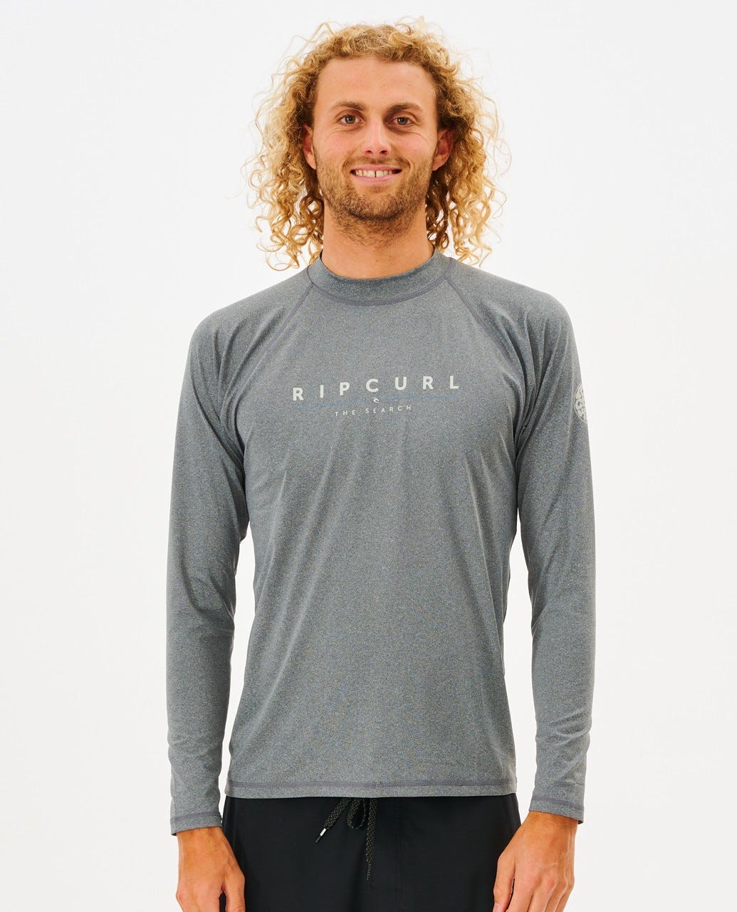 Ripcurl Shockwaves Long Sleeve Rashie Grey Marle