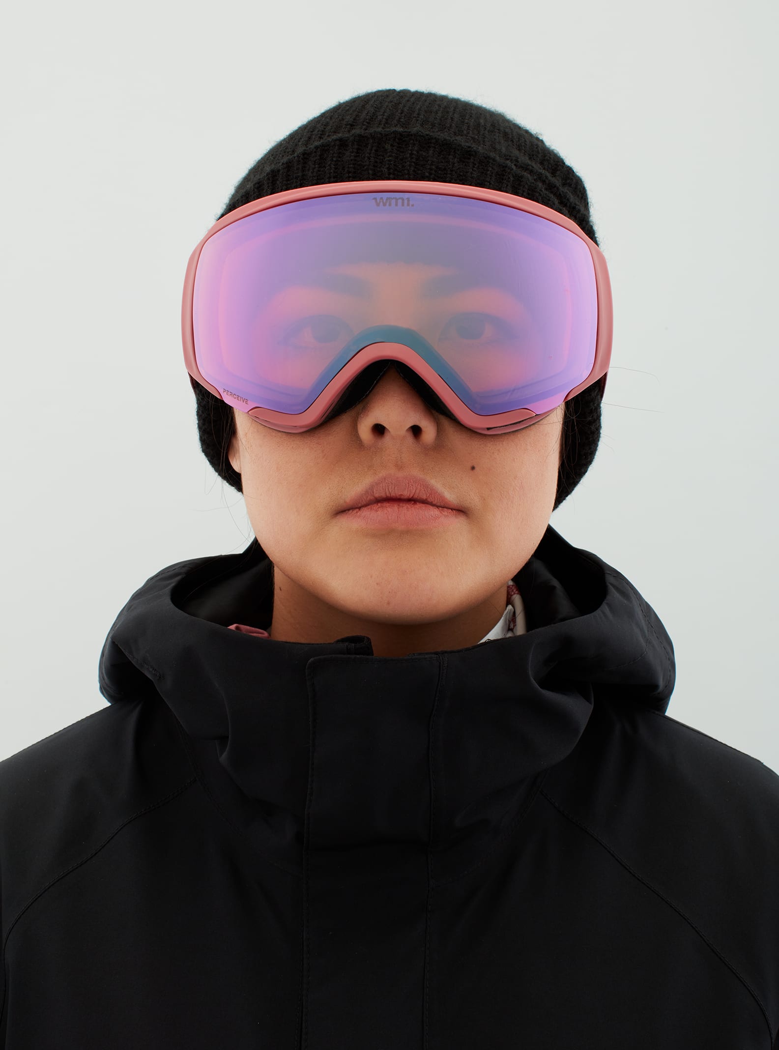 Anon Anon WM1 Goggles + Bonus Lens - Low Bridge Fit Frame: blush, lens: perceive cloudy pink (53% / s1), spare lens: perceive variable blue (21% / s2)