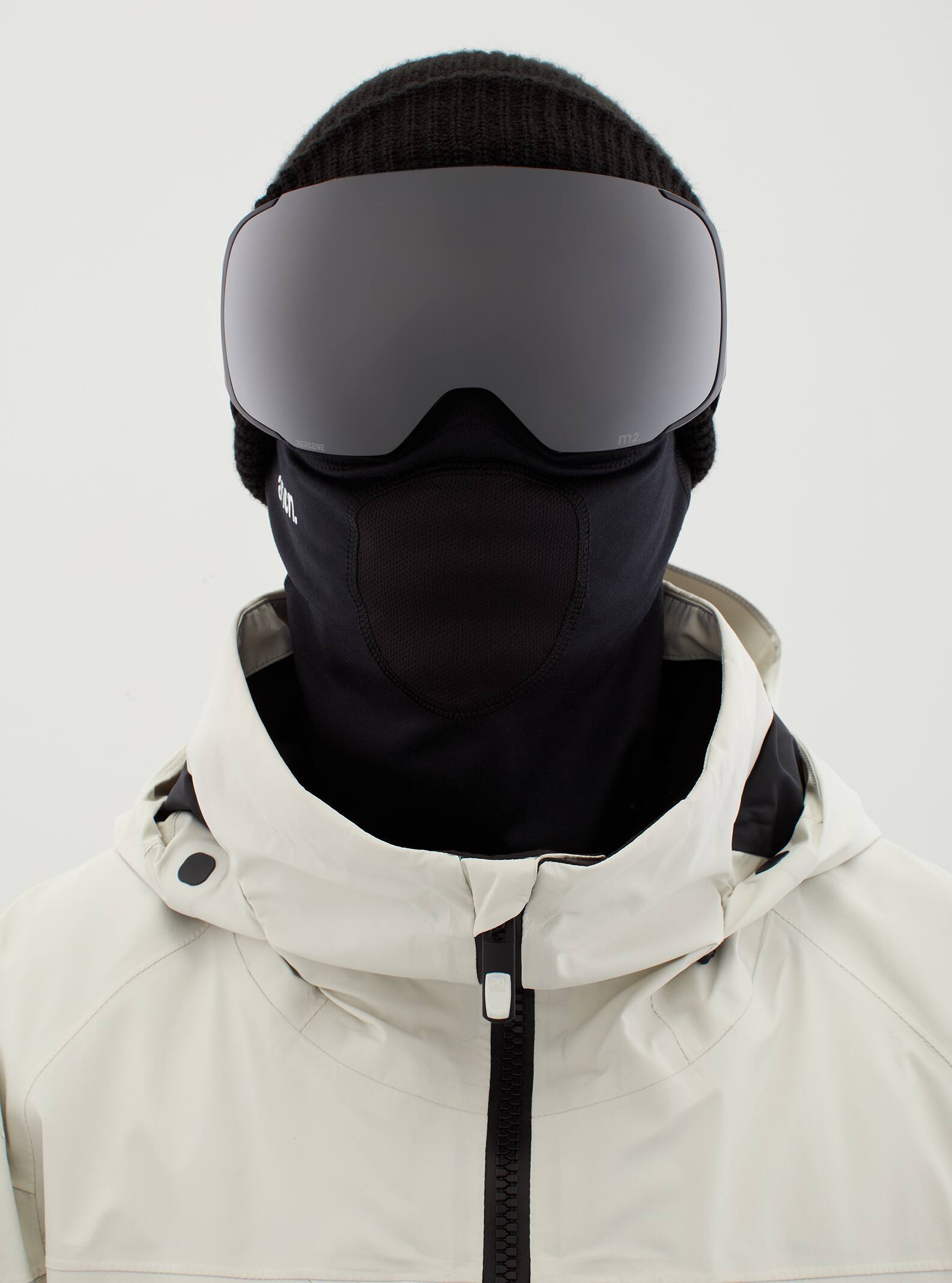 Anon Anon M2 Goggles + Bonus Lens + MFI® Face Mask Frame: smoke, lens: perceive sunny onyx (6% / s4), spare lens: perceive variable violet (34% / s2)