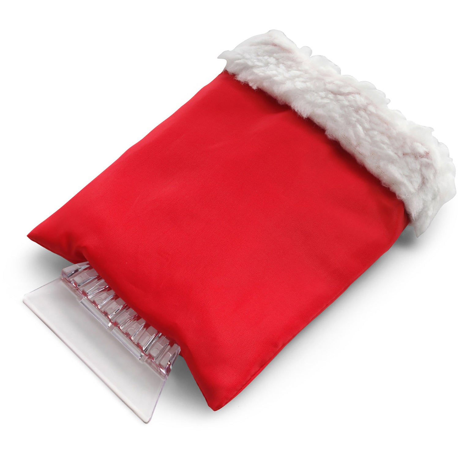 XS Winter Ice Scraper W/ Mitt Red