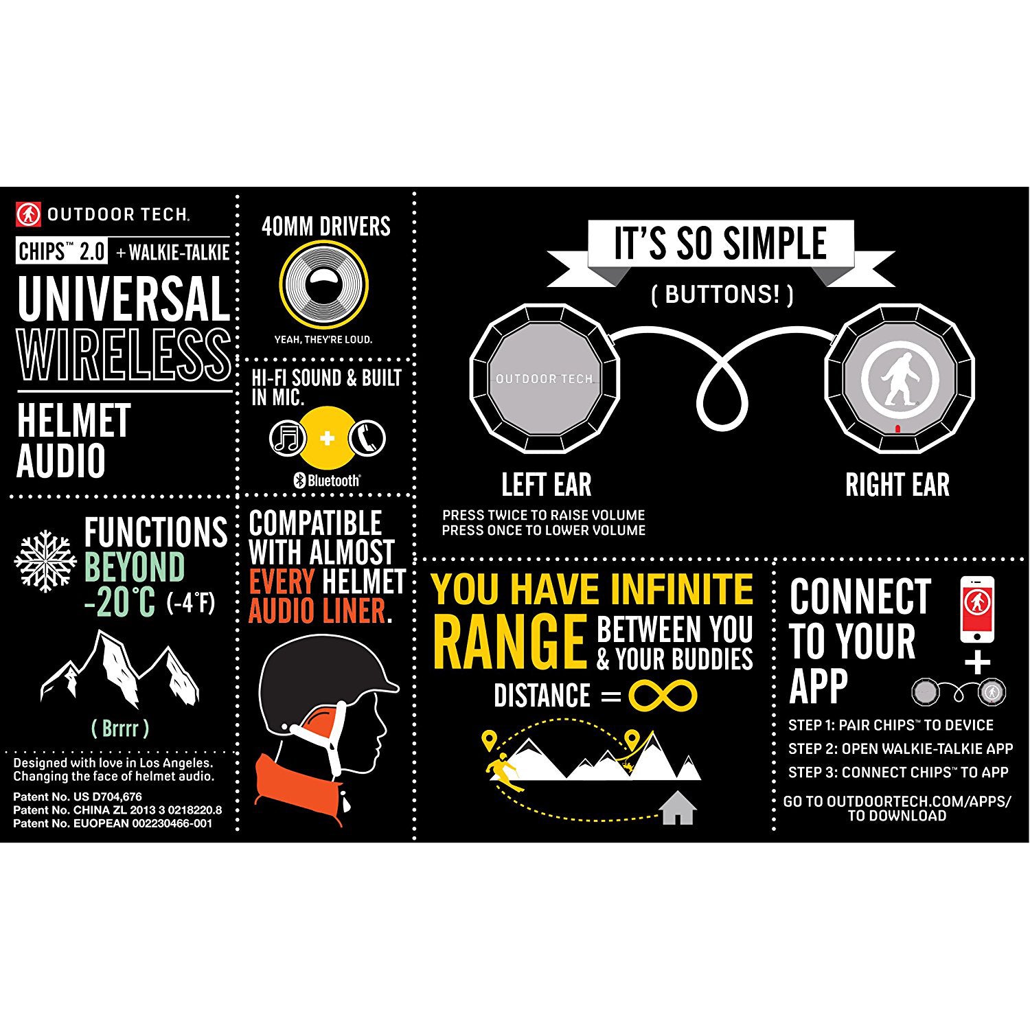 Outdoor Technology Chips 2.0 Wireless Drop Ins 2017