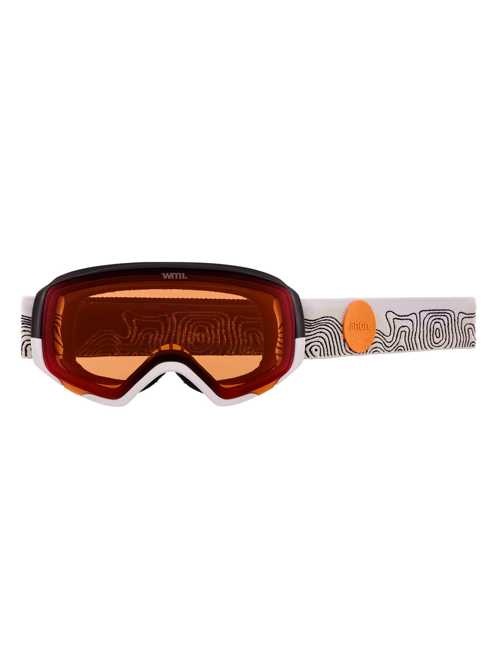 Anon Anon WM1 Goggles + Bonus Lens + MFI® Face Mask - Low Bridge Fit Frame: atlas white, lens: perceive sunny bronze (17% / s3), spare lens: perceive cloudy burst (59% / s1)