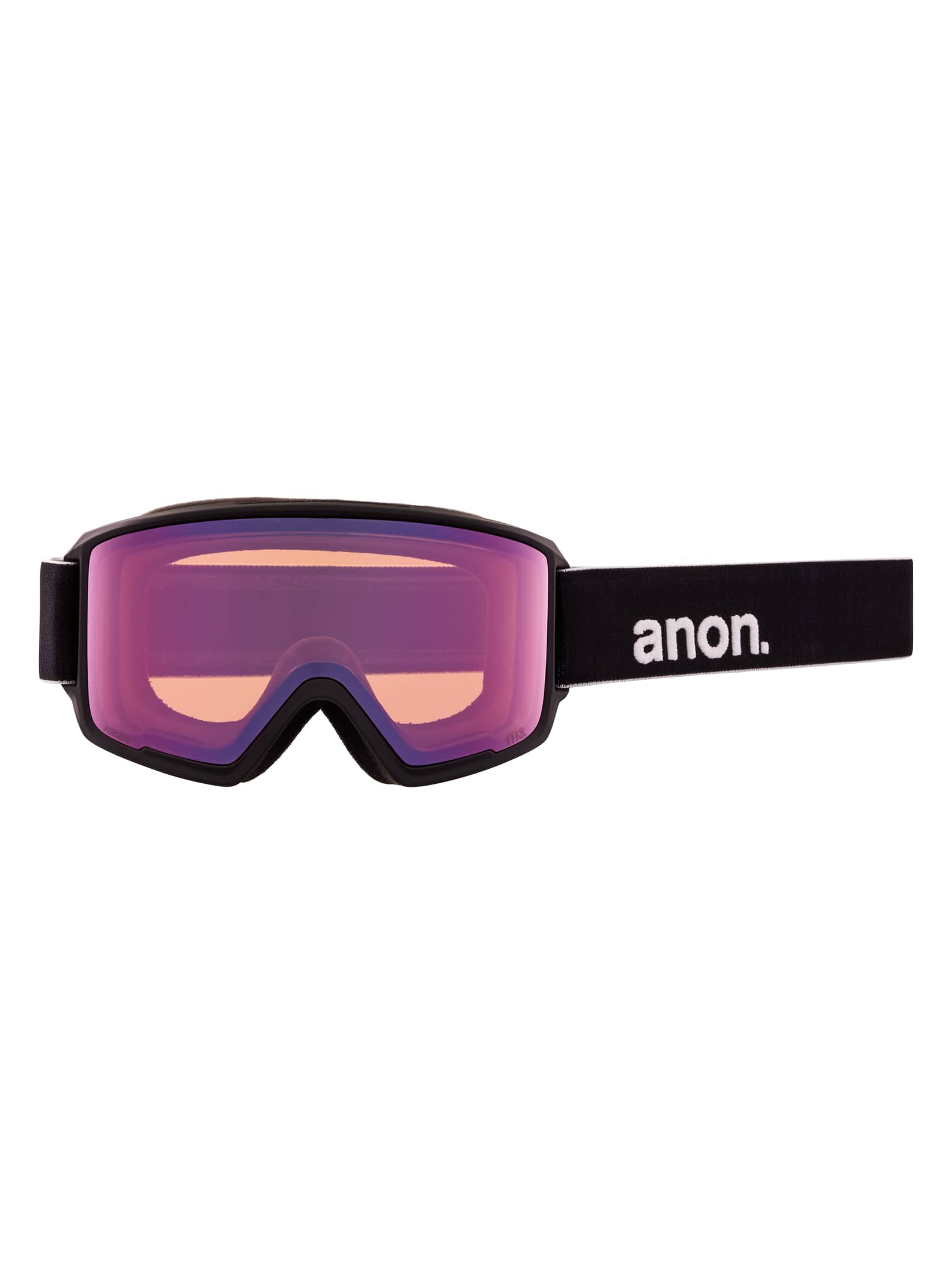 Anon Anon M3 Goggles + Bonus Lens - Low Bridge Fit Frame: black, lens: perceive variable green (22% / s2), spare lens: perceive cloudy pink (53% / s1)
