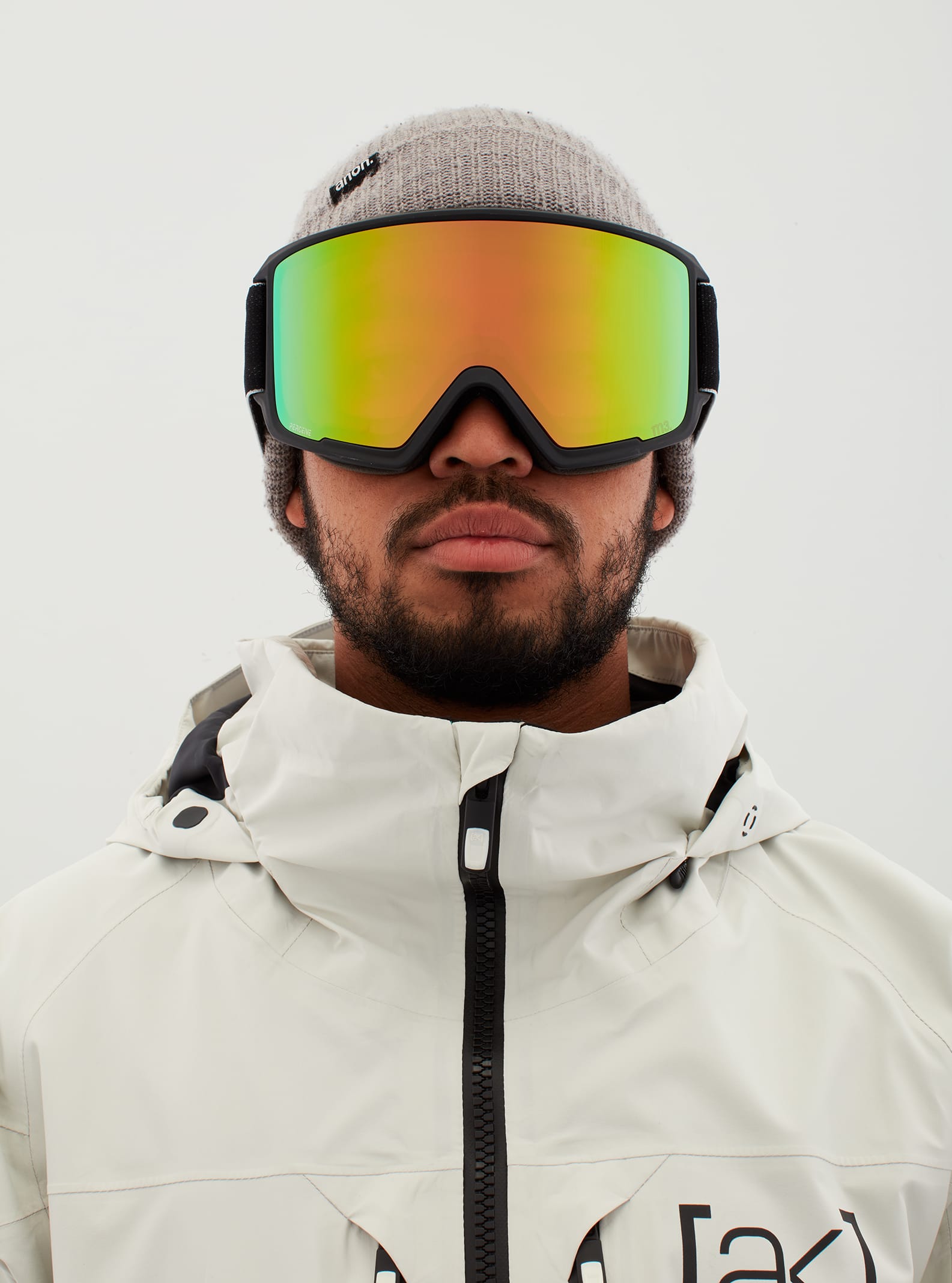 Anon Anon M3 Goggles + Bonus Lens - Low Bridge Fit Frame: black, lens: perceive variable green (22% / s2), spare lens: perceive cloudy pink (53% / s1)