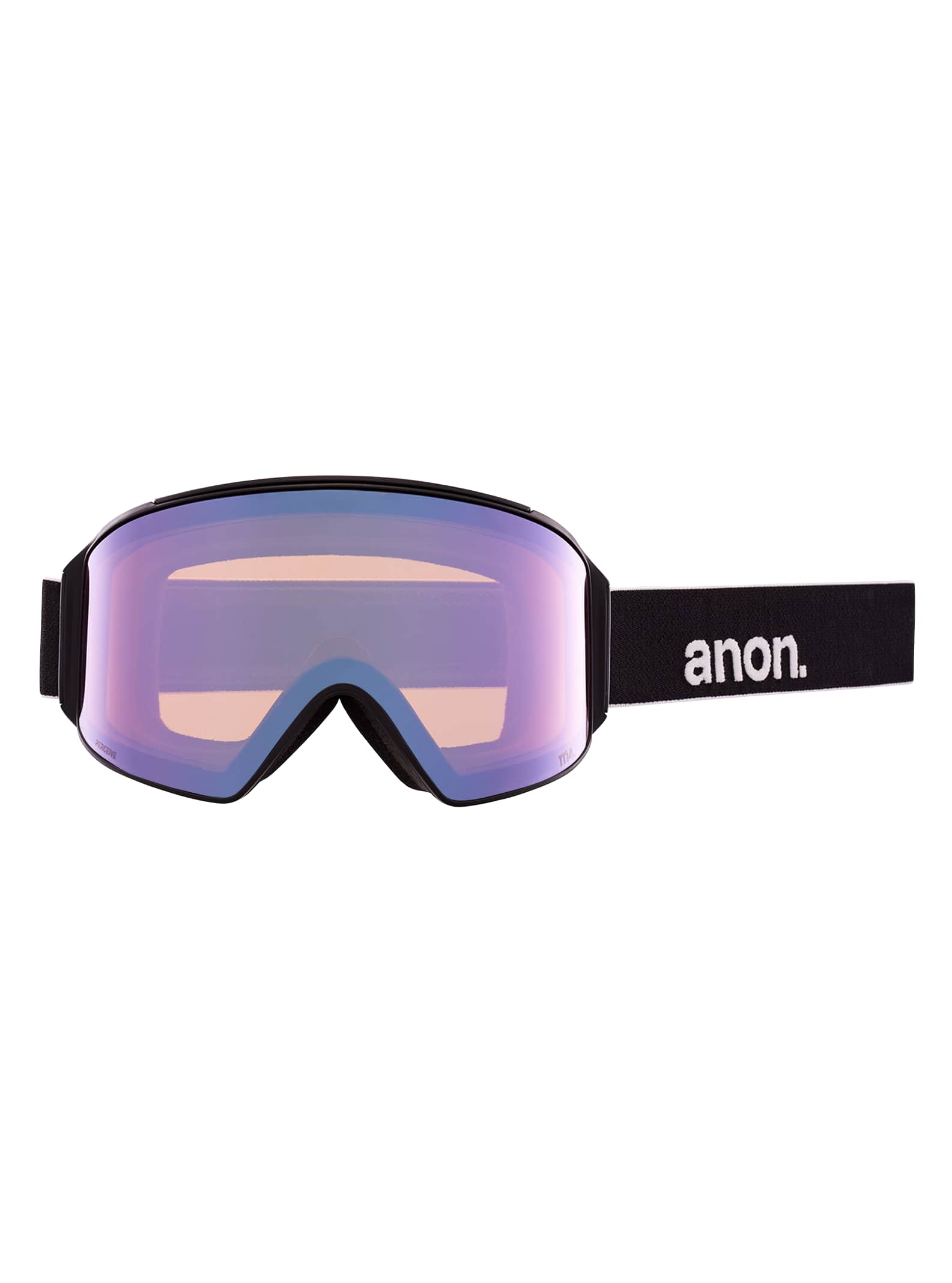 Anon Anon M4 Goggles Cylindrical + Bonus Lens + MFI® Face Mask - Low Bridge Fit Frame: black, lens: perceive variable green (22% / s2), spare lens: perceive cloudy pink (53% / s1)