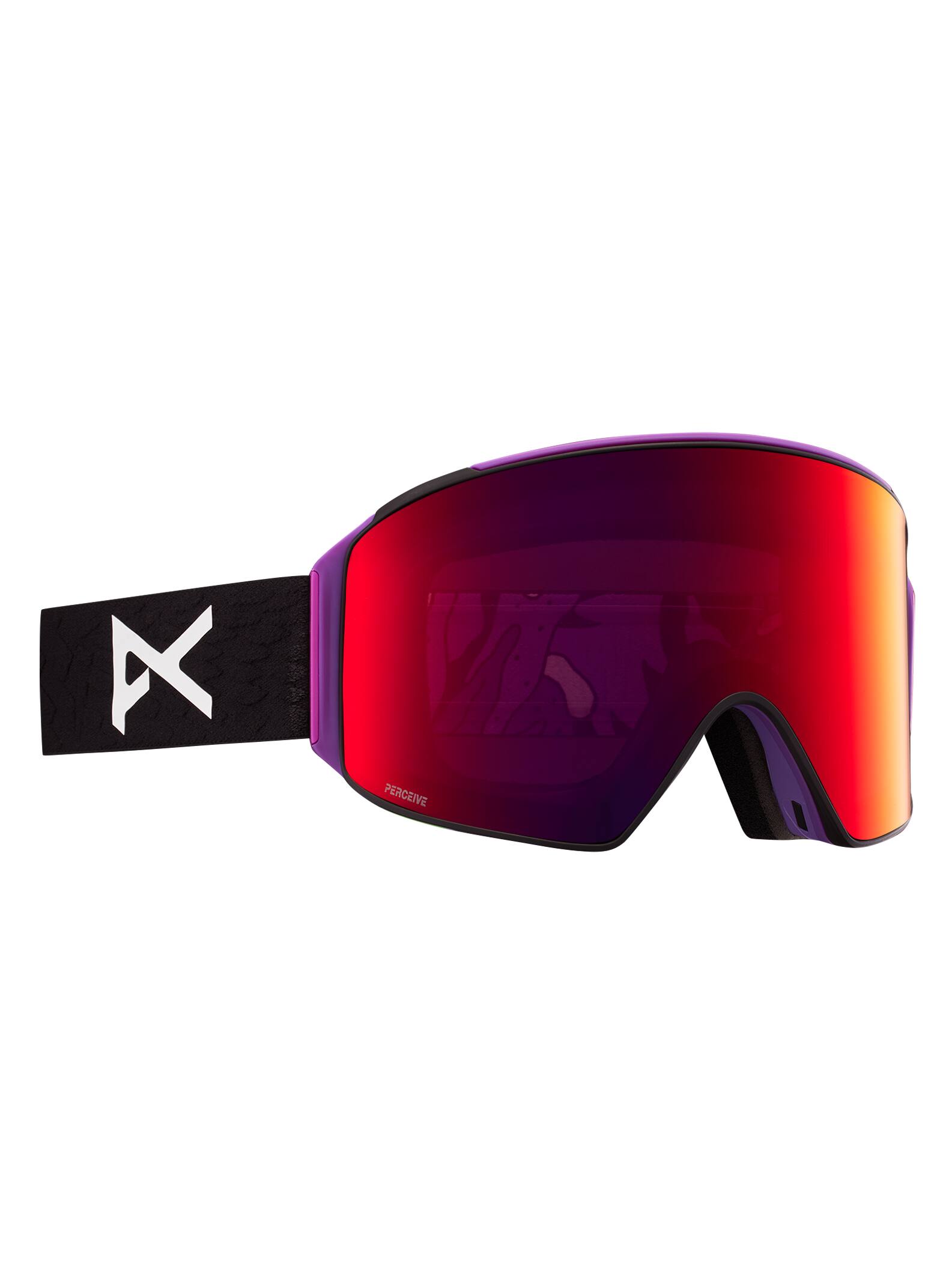 Anon Anon M4 Goggles Cylindrical + Bonus Lens + MFI® Face Mask - Low Bridge Fit Frame: mendez, lens: perceive sunny red (14% / s3), spare lens: perceive cloudy burst (59% / s1)