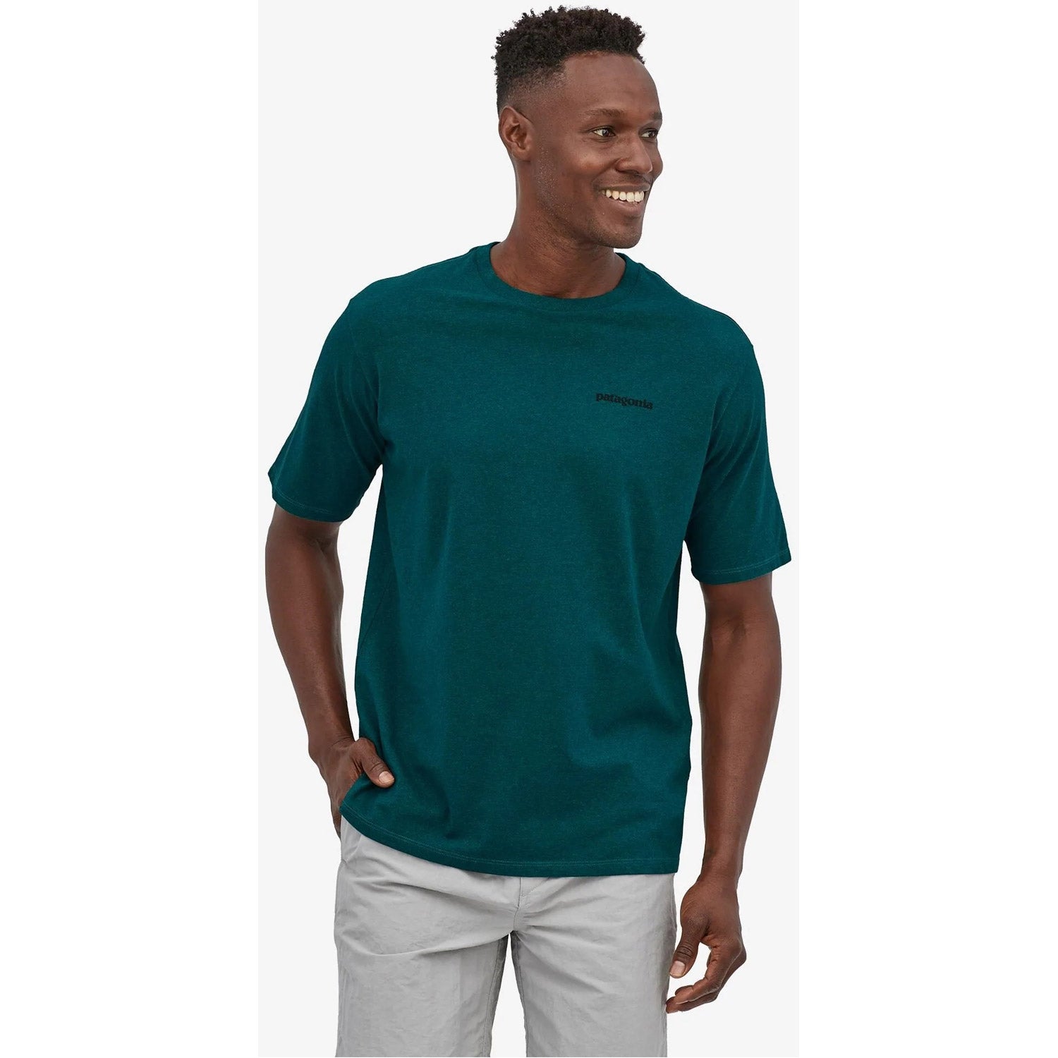 Patagonia Mens P-6 Logo Responsibili-Tee Borealis Green