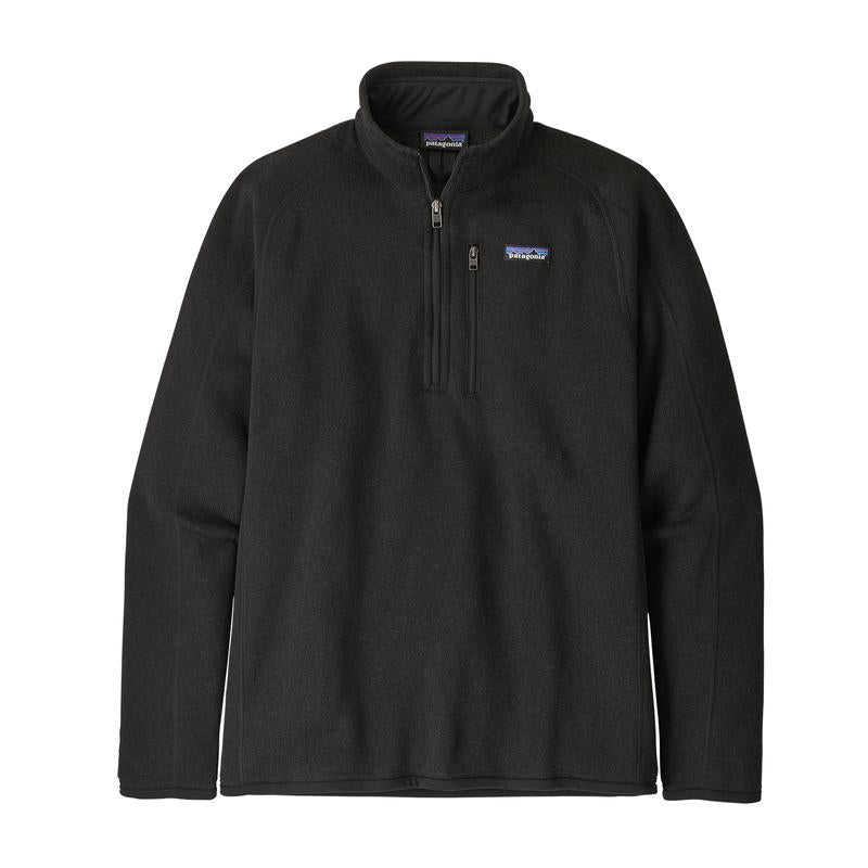 Patagonia Men's Better Sweater 1/4 Zip - Black Industrial green