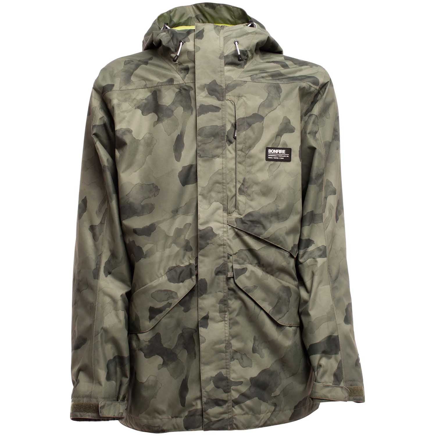 Bonfire Vector Mens Snowboard Jacket 2018 Camo Print