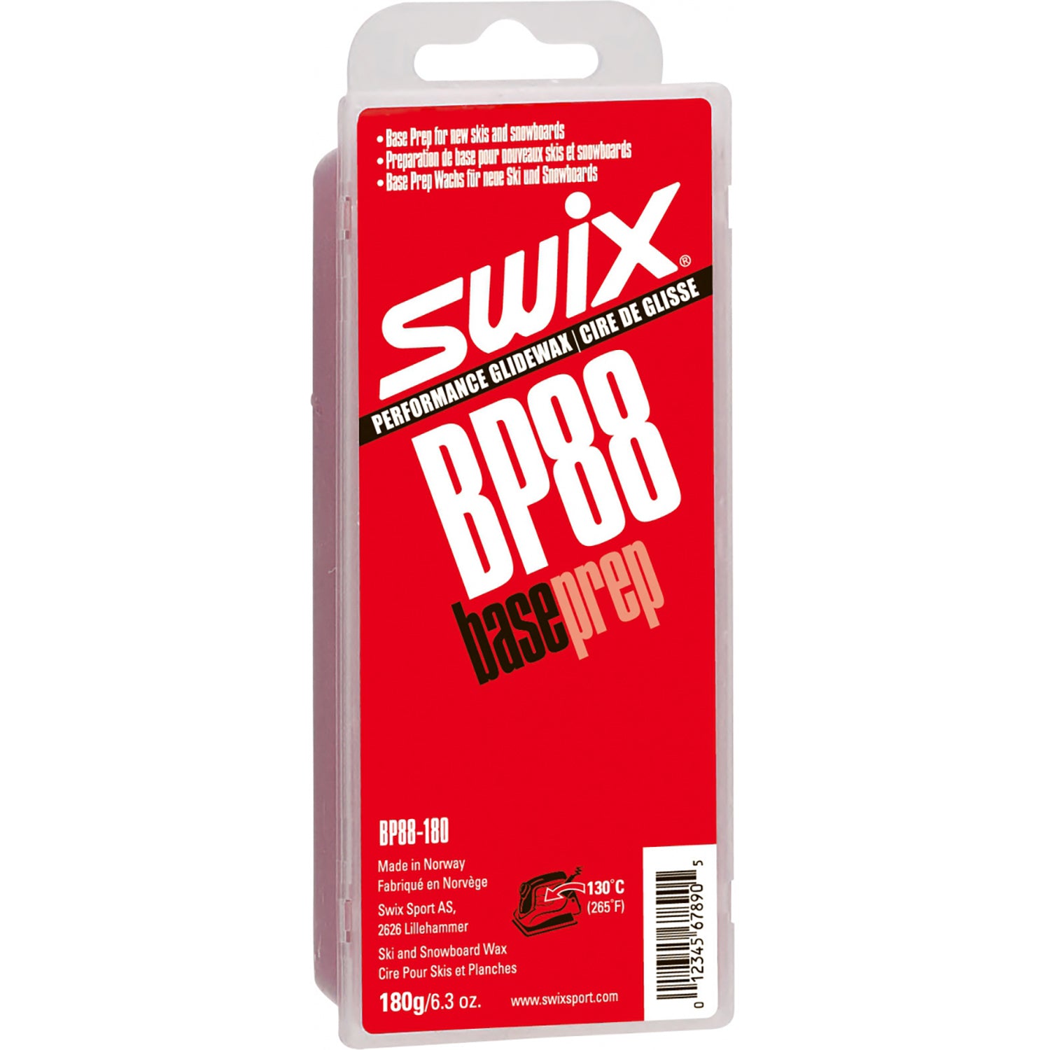 Swix BP88 Base Prep Hydrocarbon Wax 180g