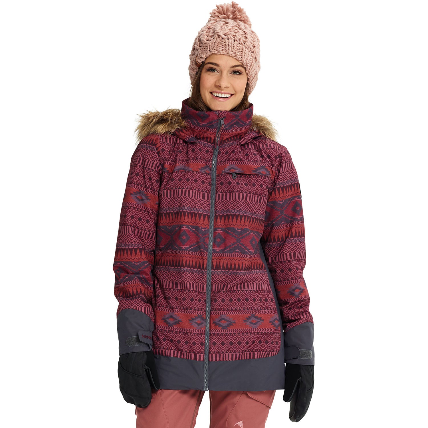 Burton Lelah Snowboard Jacket 2019 Port Royal Freya Weave Trocadero