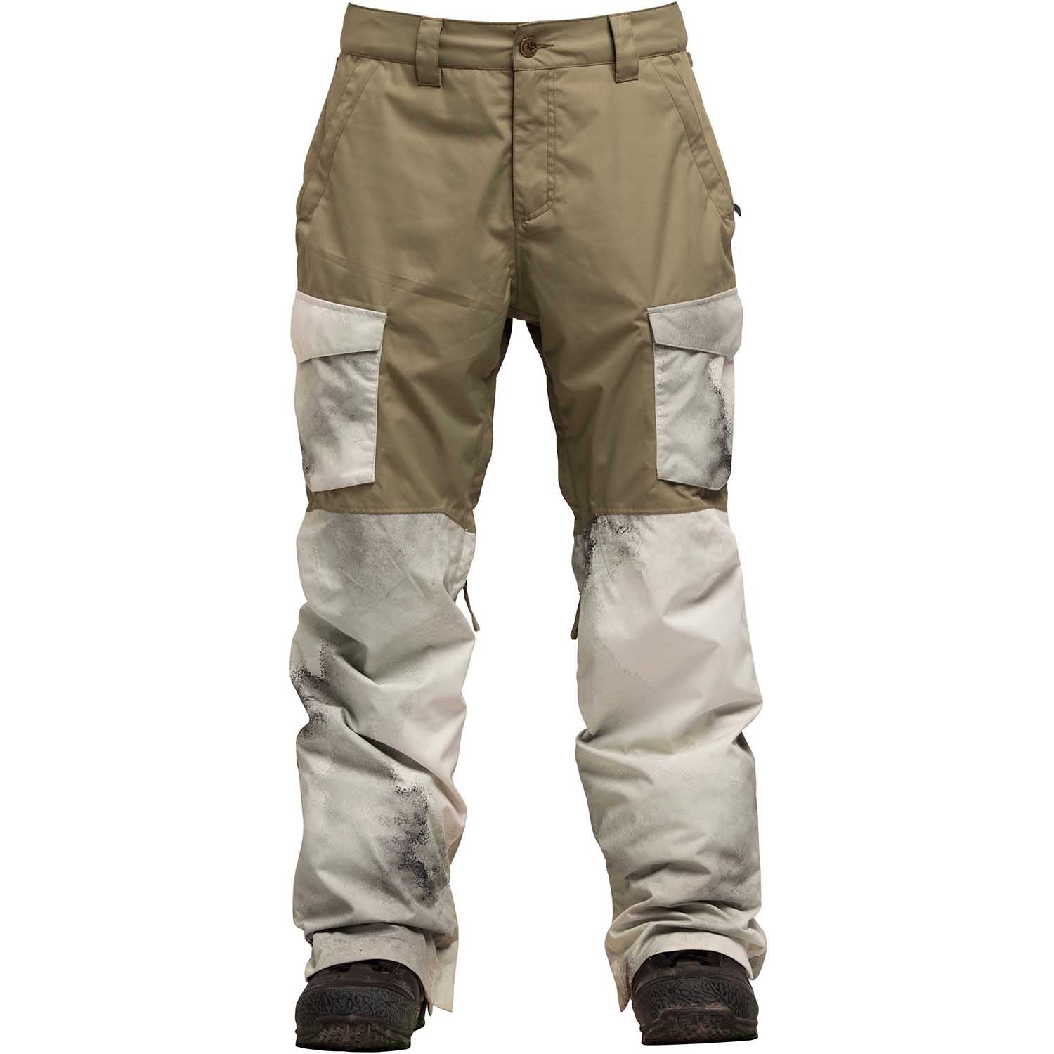 Bonfire Zone Mens Snowboard Pant 2018 Oil Fade Print Natural