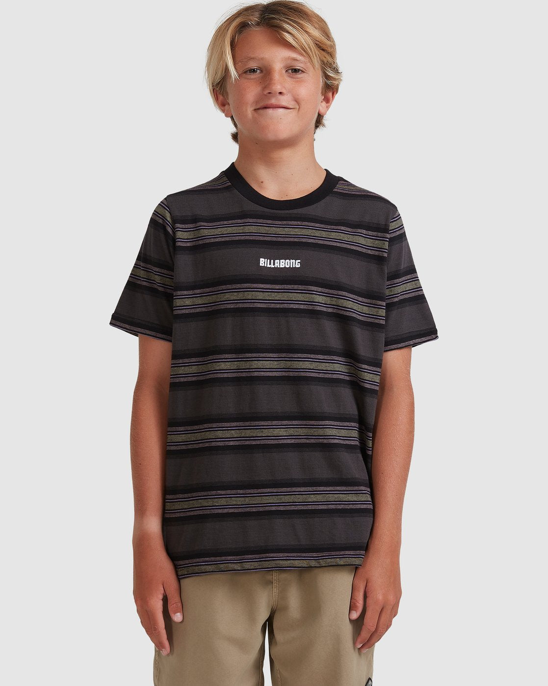 Boys 8-16 Mix Down Stripe Short Sleeve T-Shirt